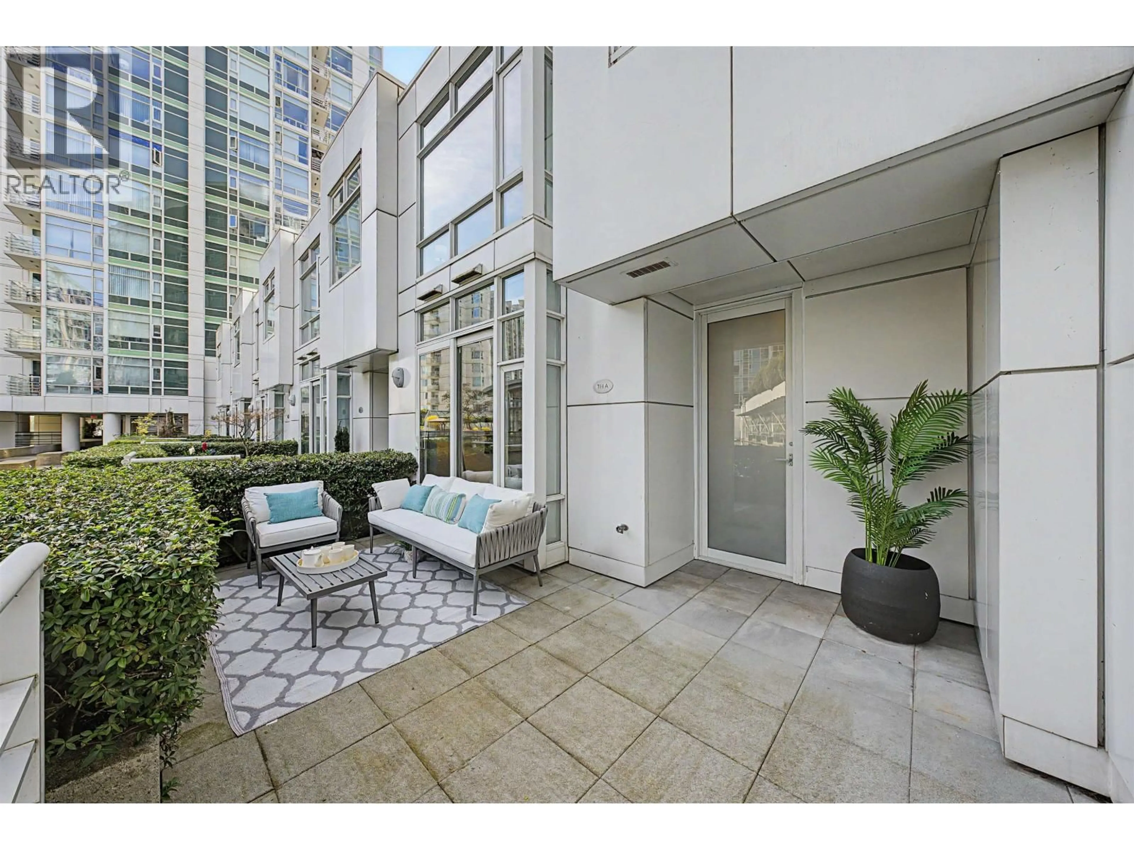 Patio, street for TH A - 1199 MARINASIDE CRESCENT, Vancouver British Columbia V6Z2Y2