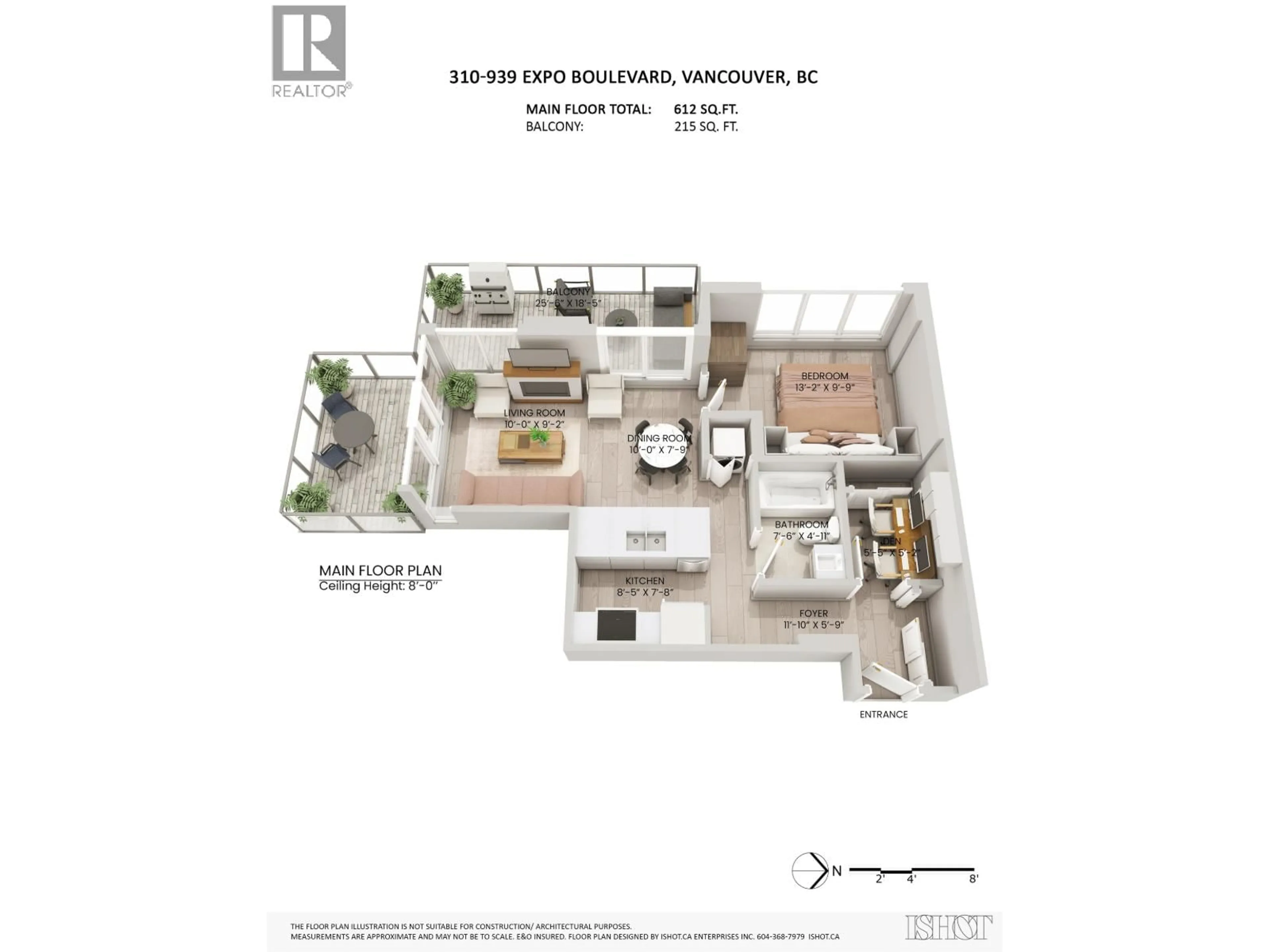 Floor plan for 310 - 939 EXPO BOULEVARD, Vancouver British Columbia V6Z3G7