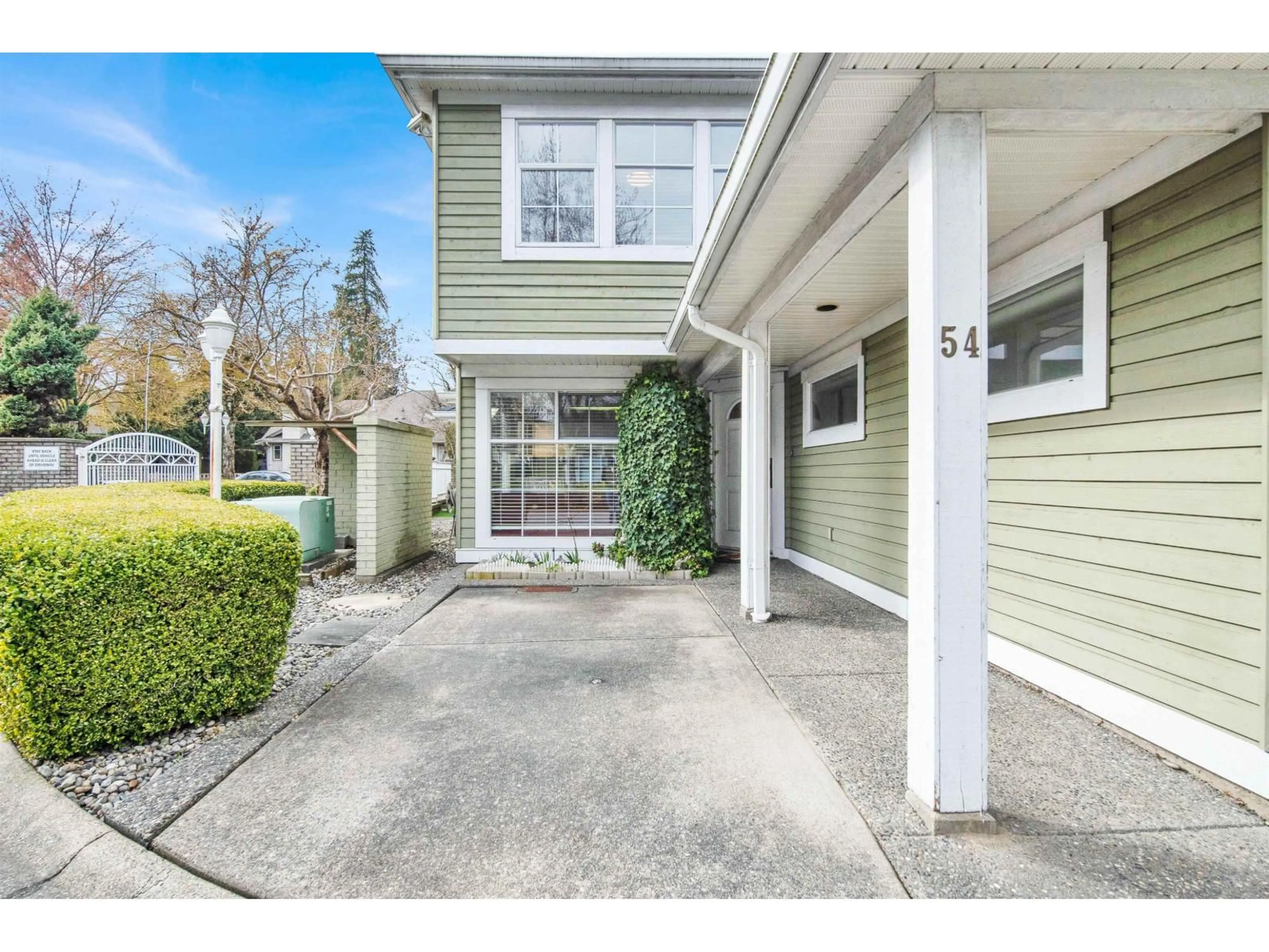 Home with vinyl exterior material, street for 54 - 8428 VENTURE WAY, Surrey British Columbia V4N0W6