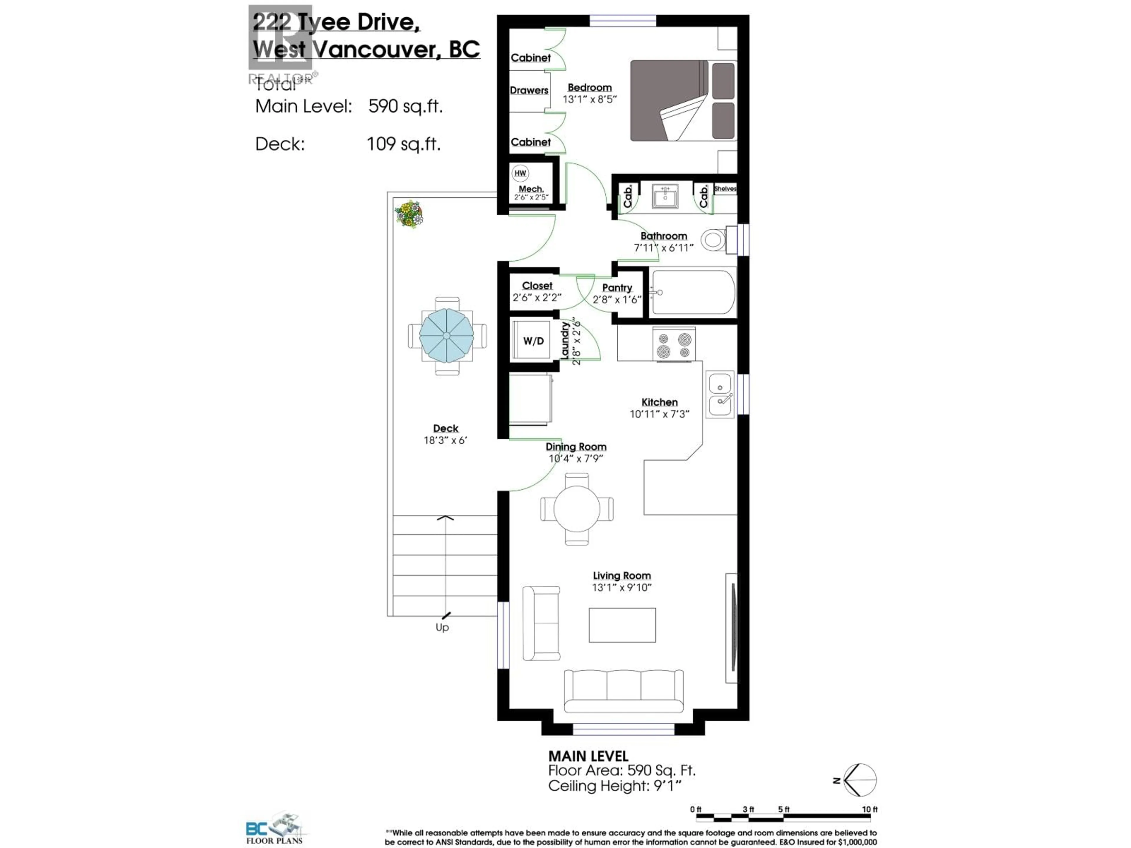 Floor plan for 222 TYEE DRIVE, West Vancouver British Columbia V7P1V7