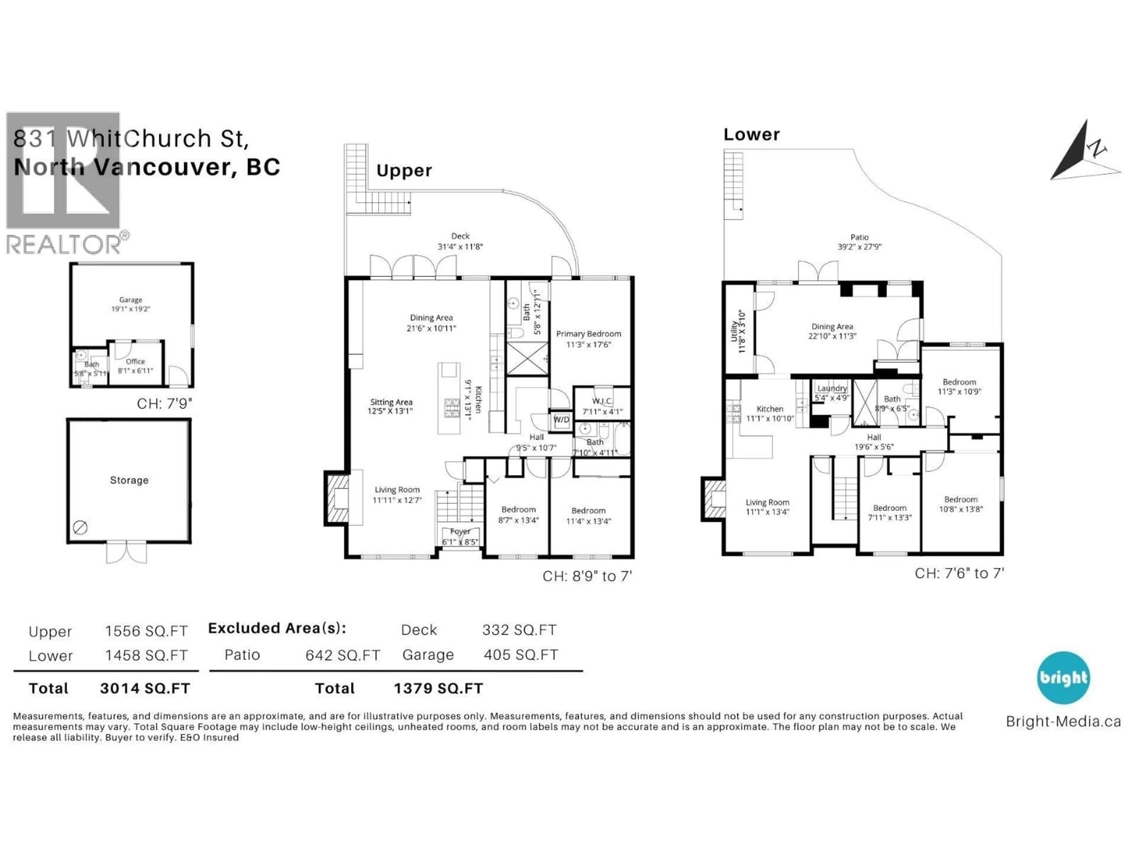 Floor plan for 831 WHITCHURCH STREET, North Vancouver British Columbia V7L2A5