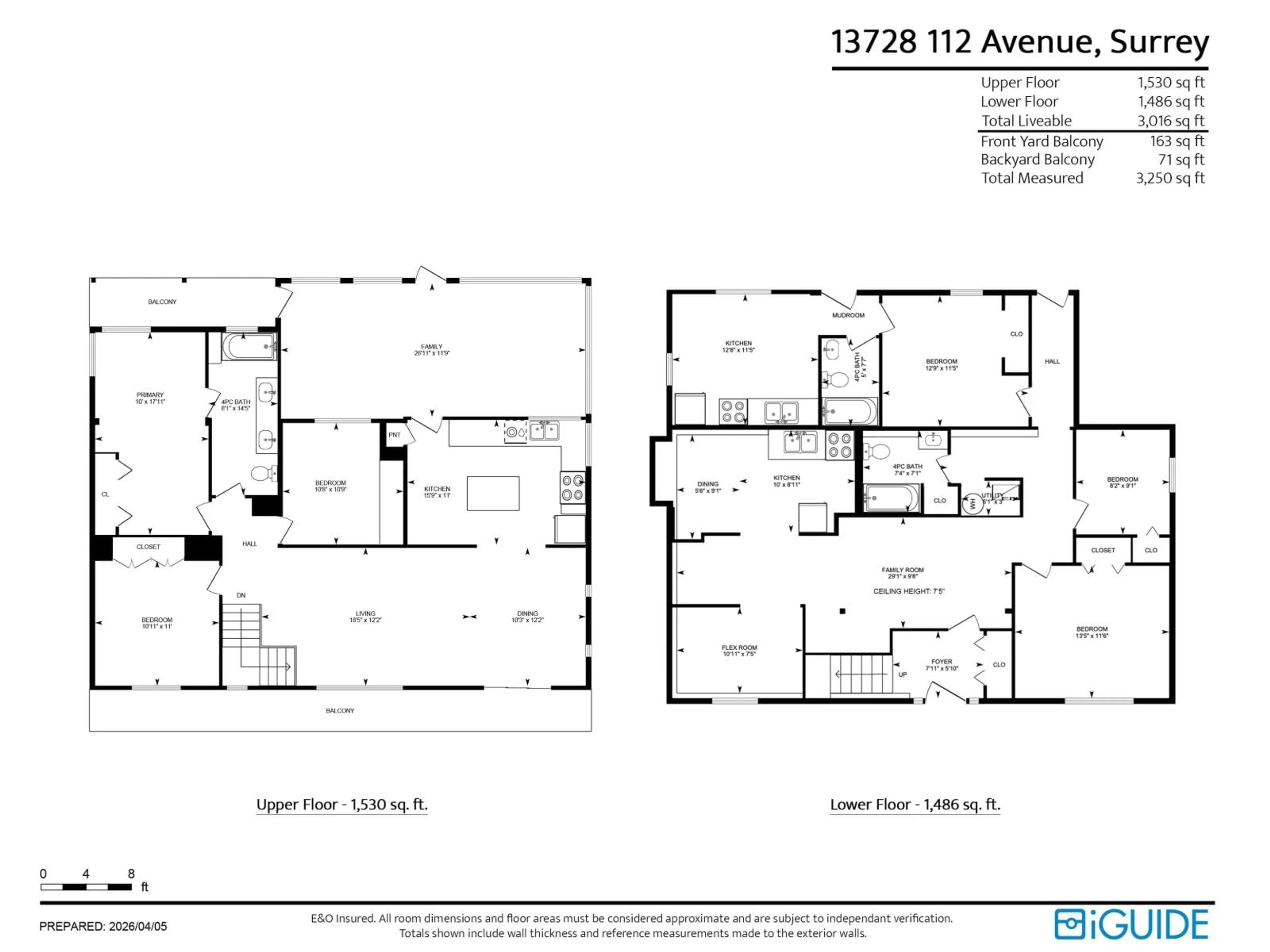 Floor plan for 13728 112 AVENUE, Surrey British Columbia V3R2G3