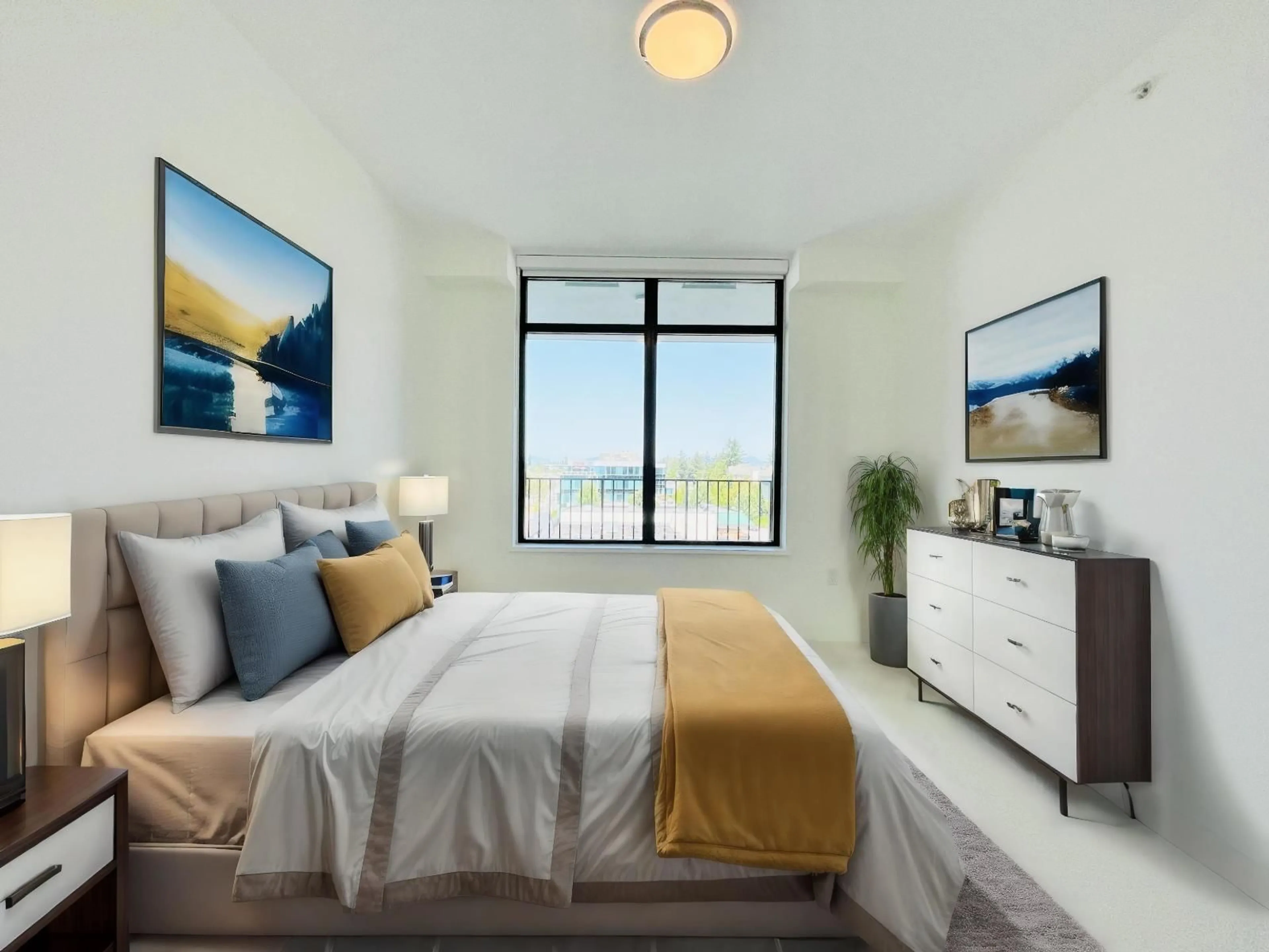 Bedroom with bed, unknown for 303 - 1588 JOHNSTON ROAD, White Rock British Columbia V4B0C5