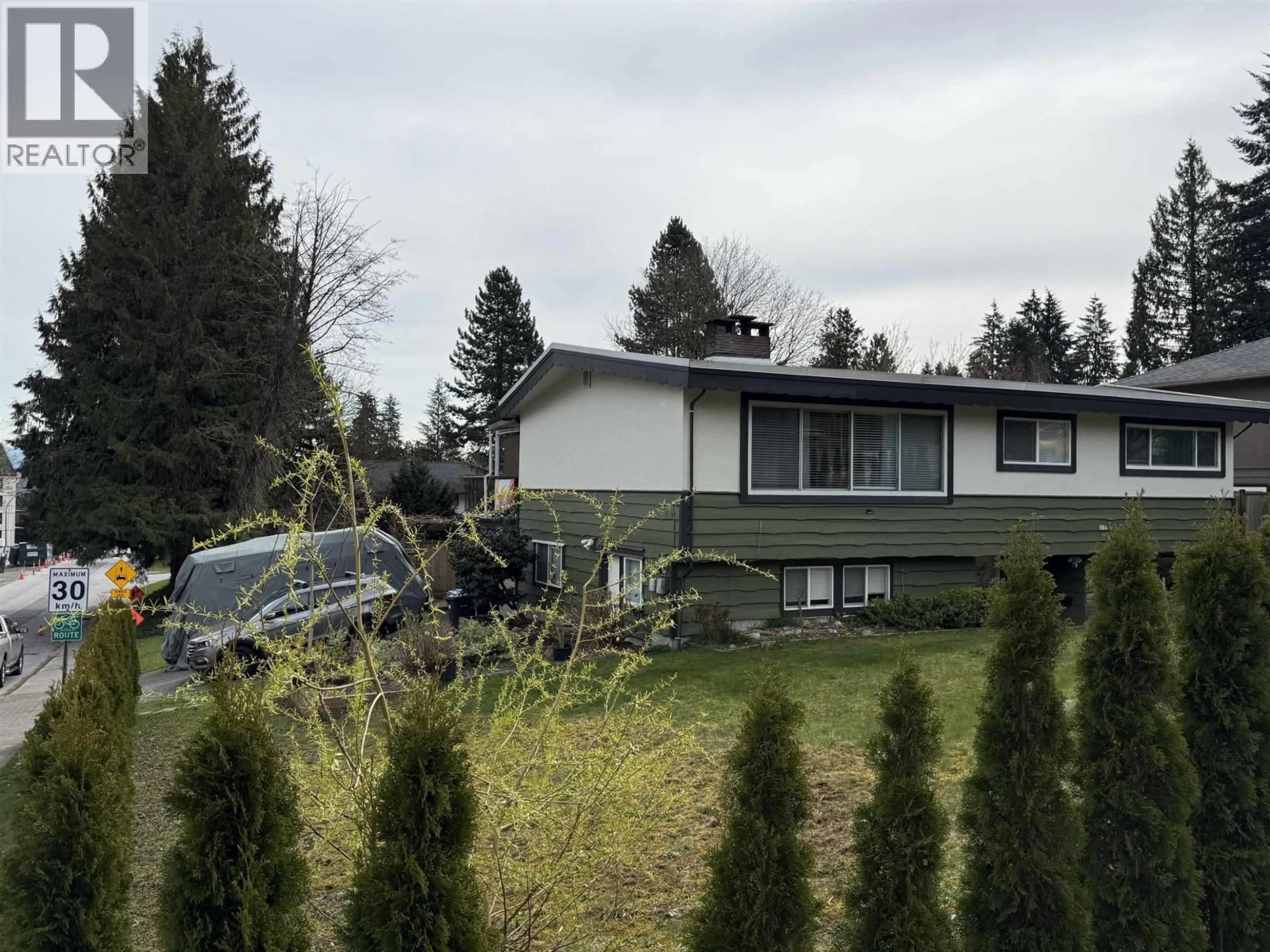 A pic from outside/outdoor area/front of a property/back of a property/a pic from drone, unknown for 1184 GLENAYRE DRIVE, Port Moody British Columbia V3H1J7