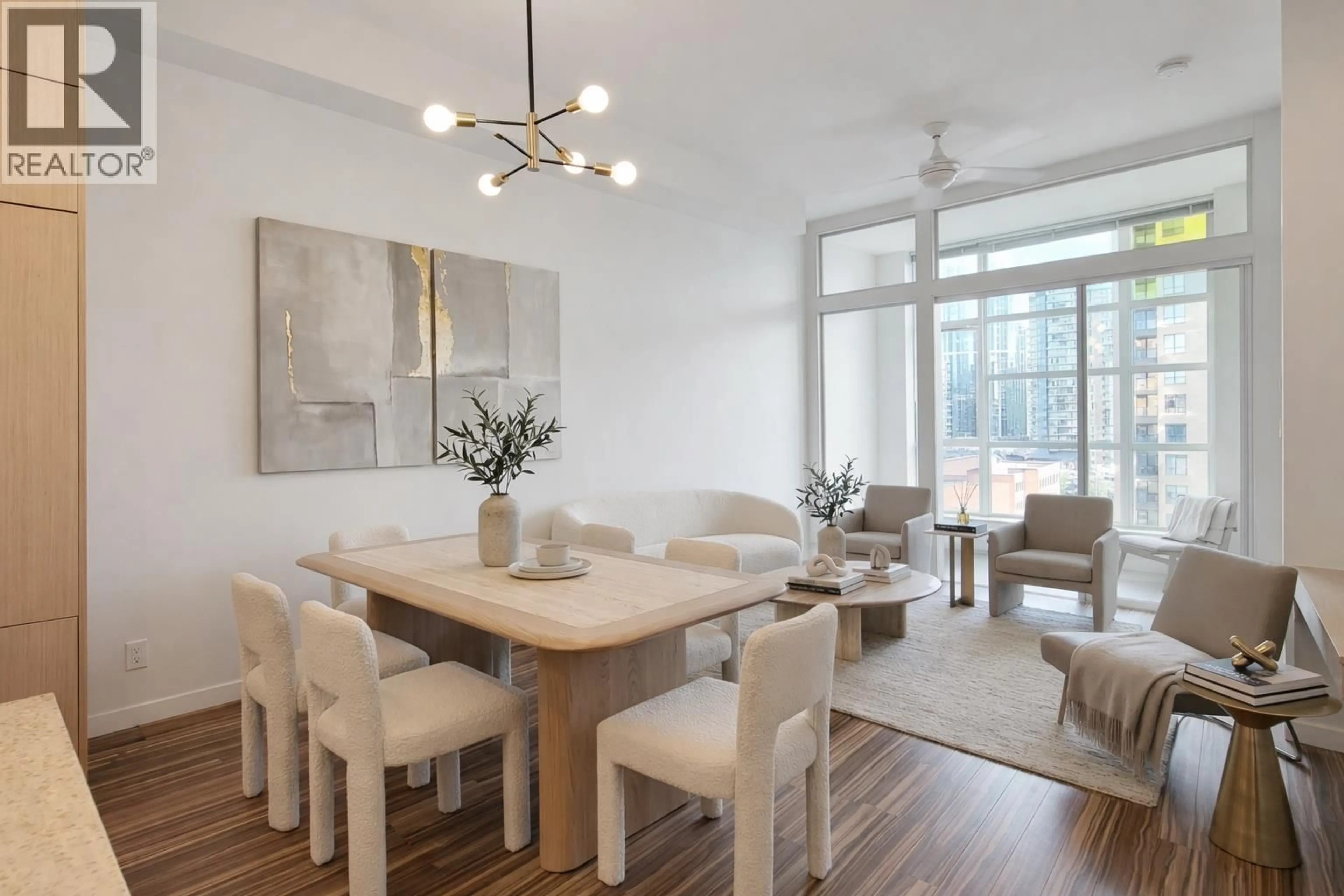 Dining room, wood/laminate floor for 1202 - 1205 HOWE STREET, Vancouver British Columbia V6Z0B2