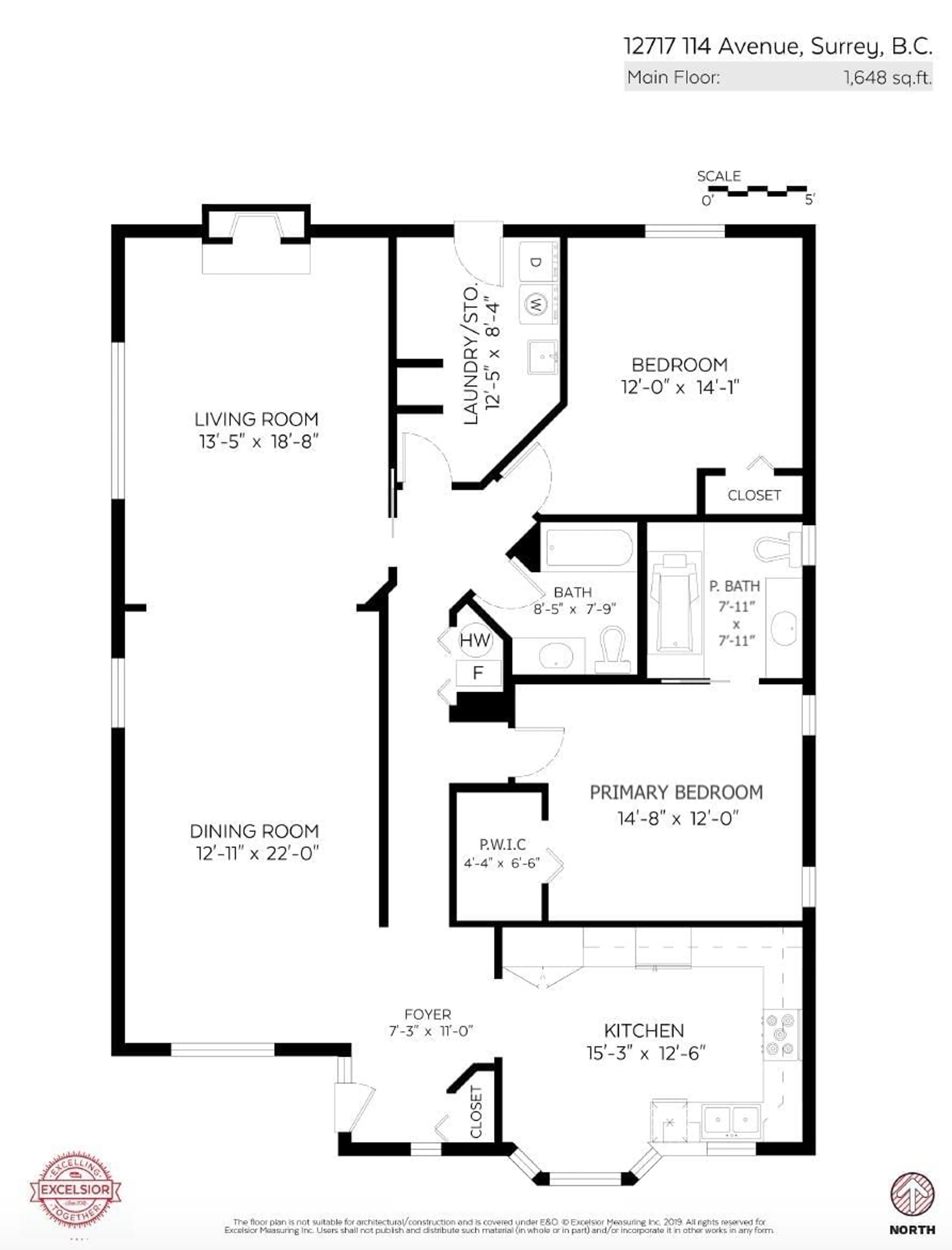 Floor plan for 12717 114 AVENUE, Surrey British Columbia V3V3P2