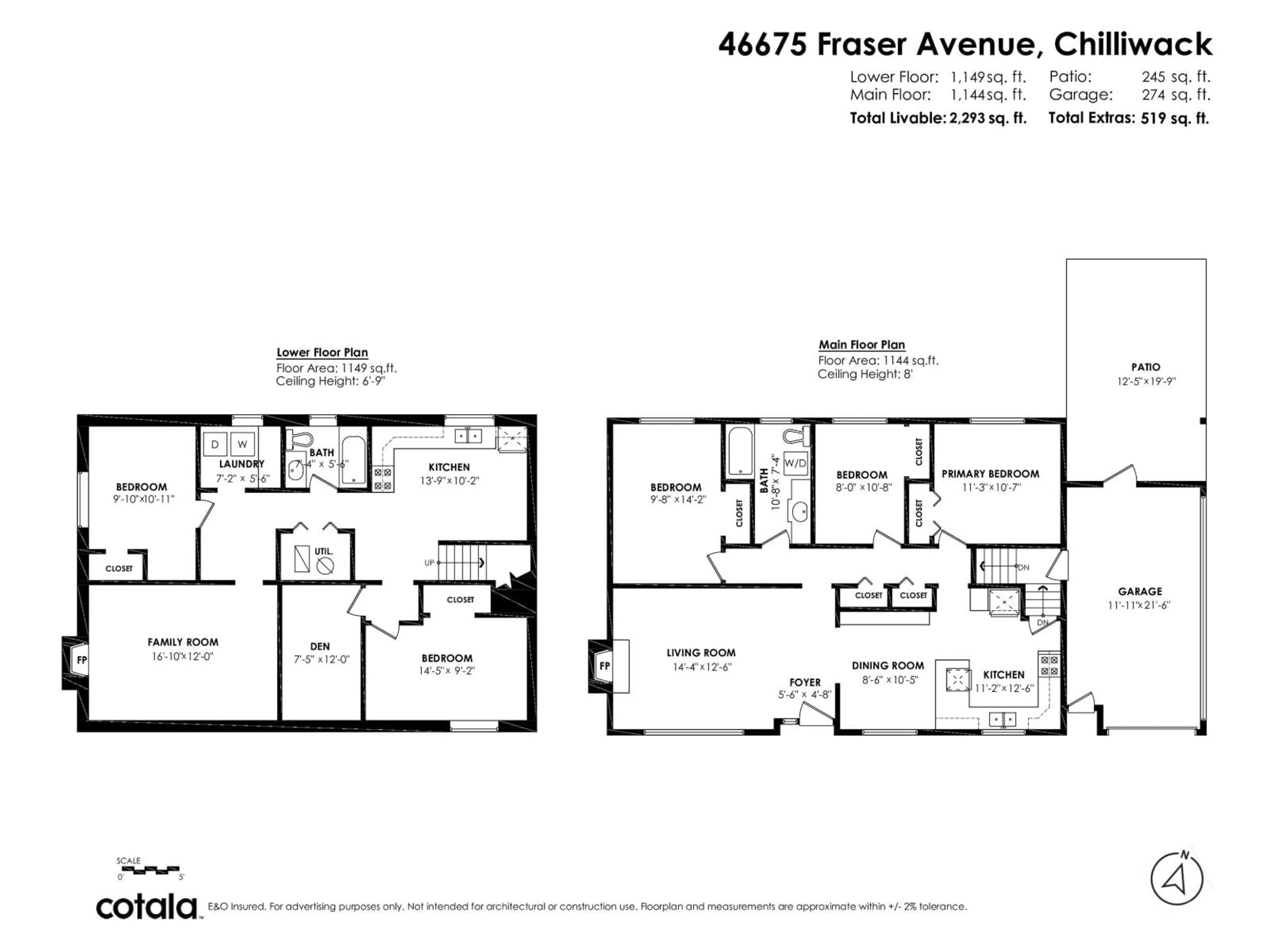 Floor plan for 46675 FRASER AVENUE, Chilliwack British Columbia V2P2L2