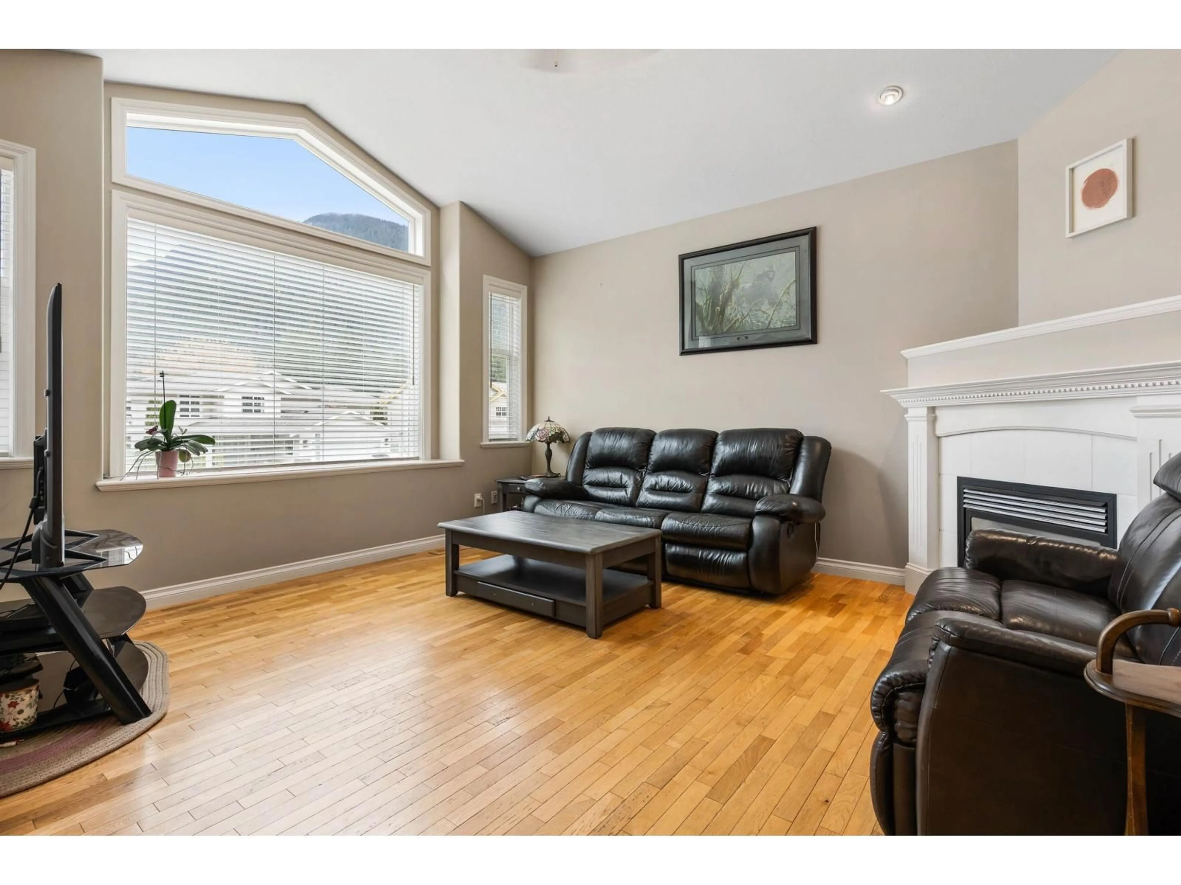 Living room with furniture, wood/laminate floor for 65882 PARK AVENUE, Hope British Columbia V0X1L1