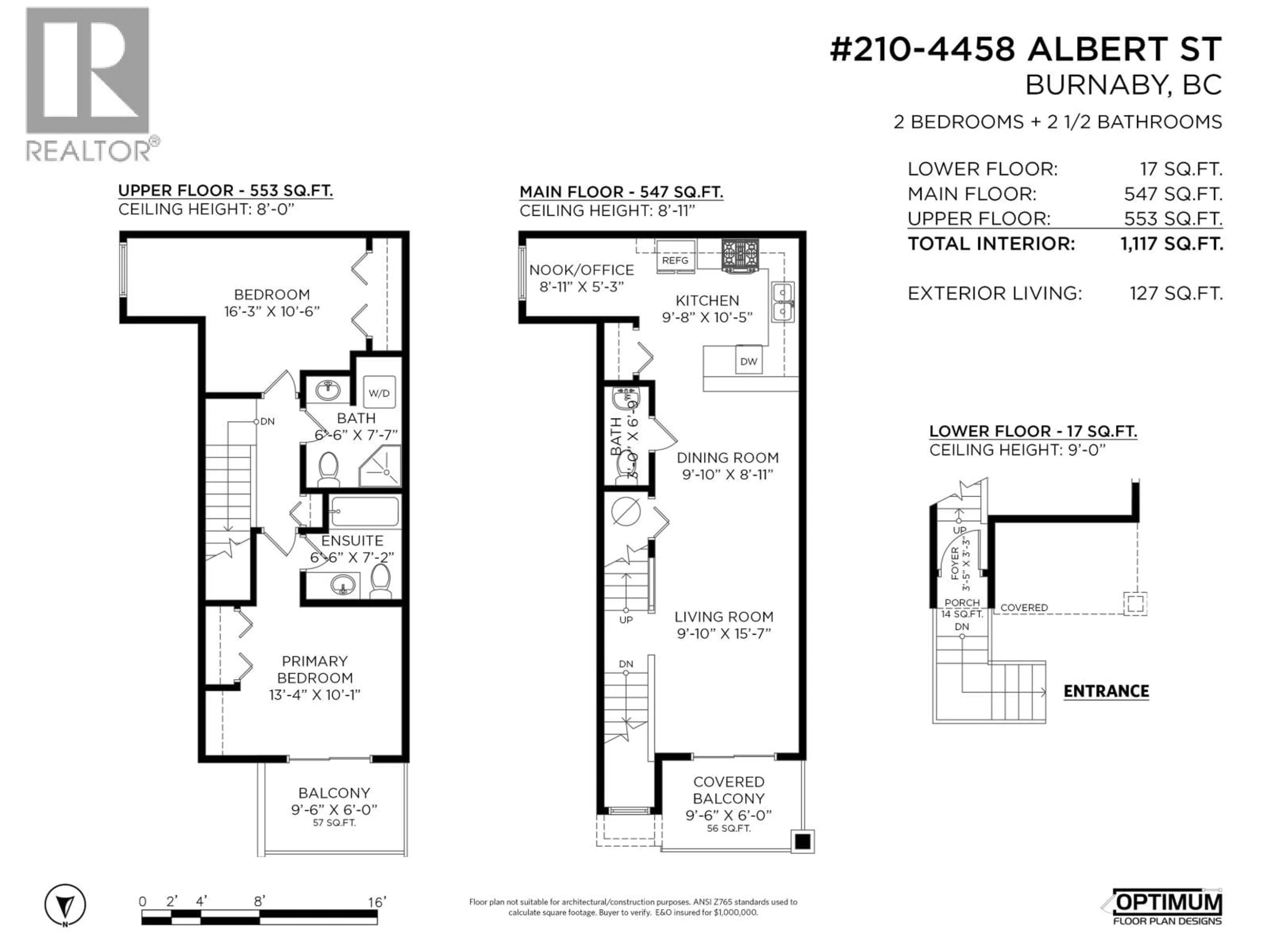Floor plan for 210 - 4458 ALBERT STREET, Burnaby British Columbia V5C2G2