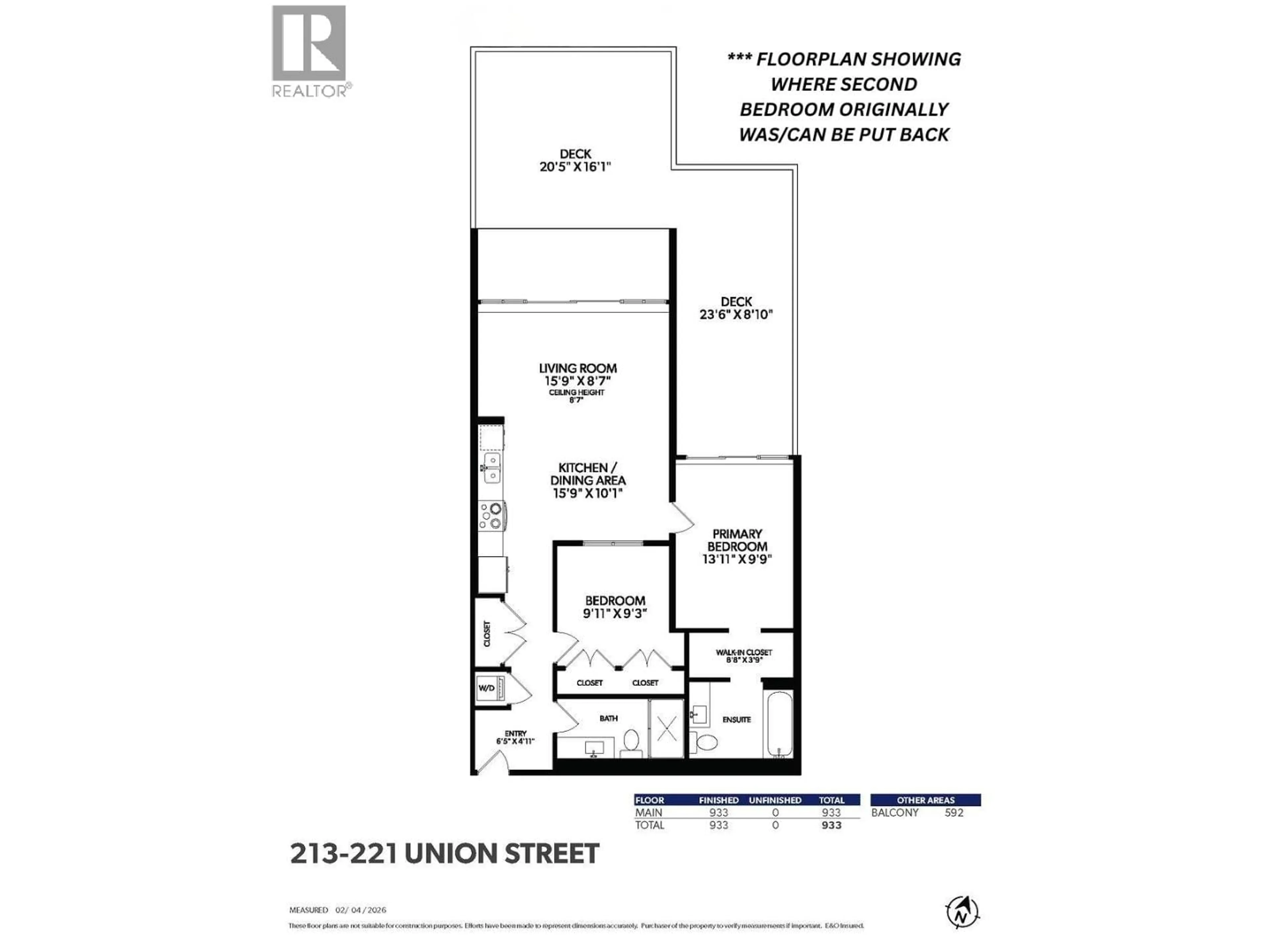 Floor plan for 213 - 221 UNION STREET, Vancouver British Columbia V6A0B4