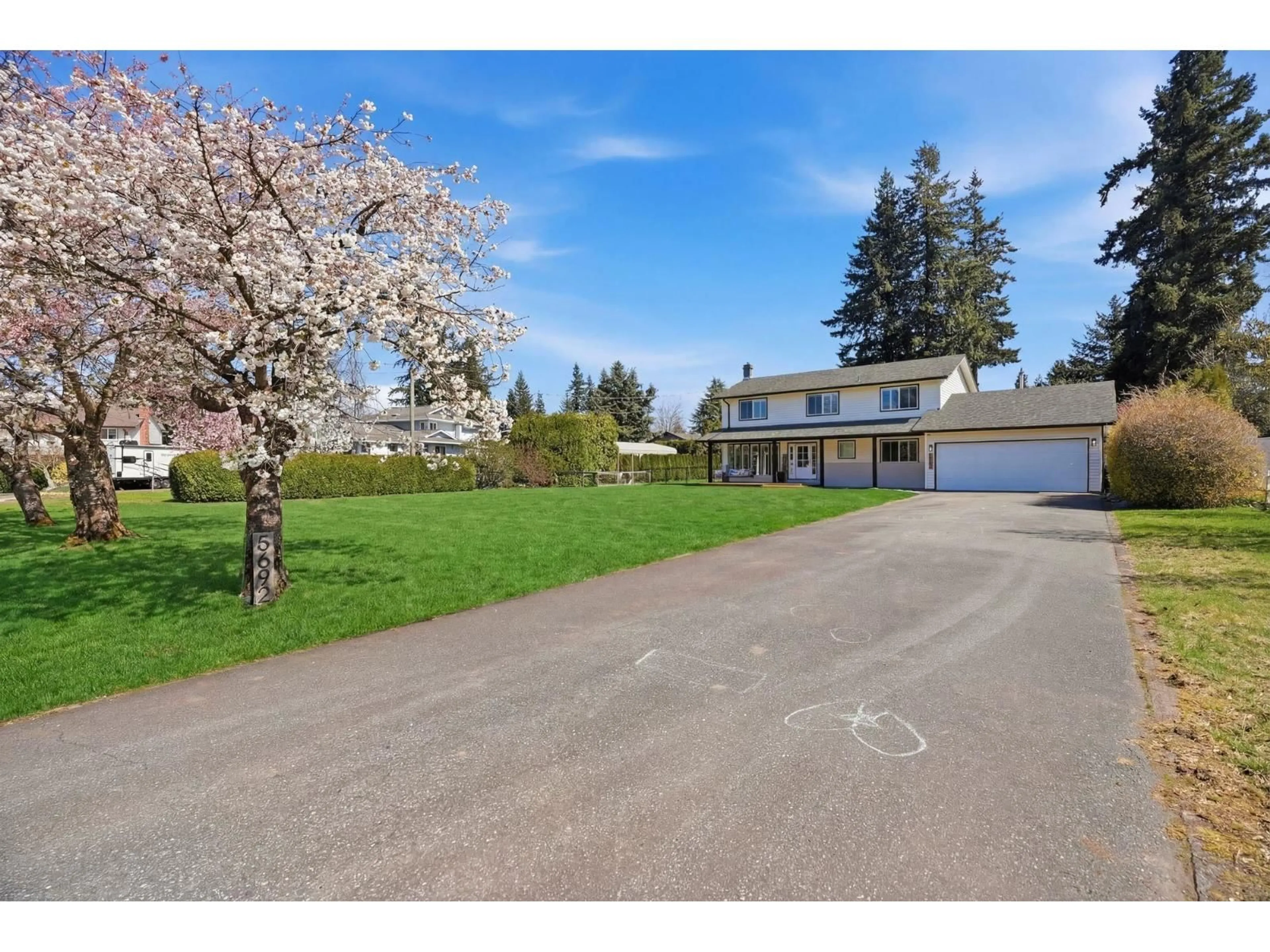 A pic from outside/outdoor area/front of a property/back of a property/a pic from drone, street for 5692 247A STREET, Langley British Columbia V2Z1H2