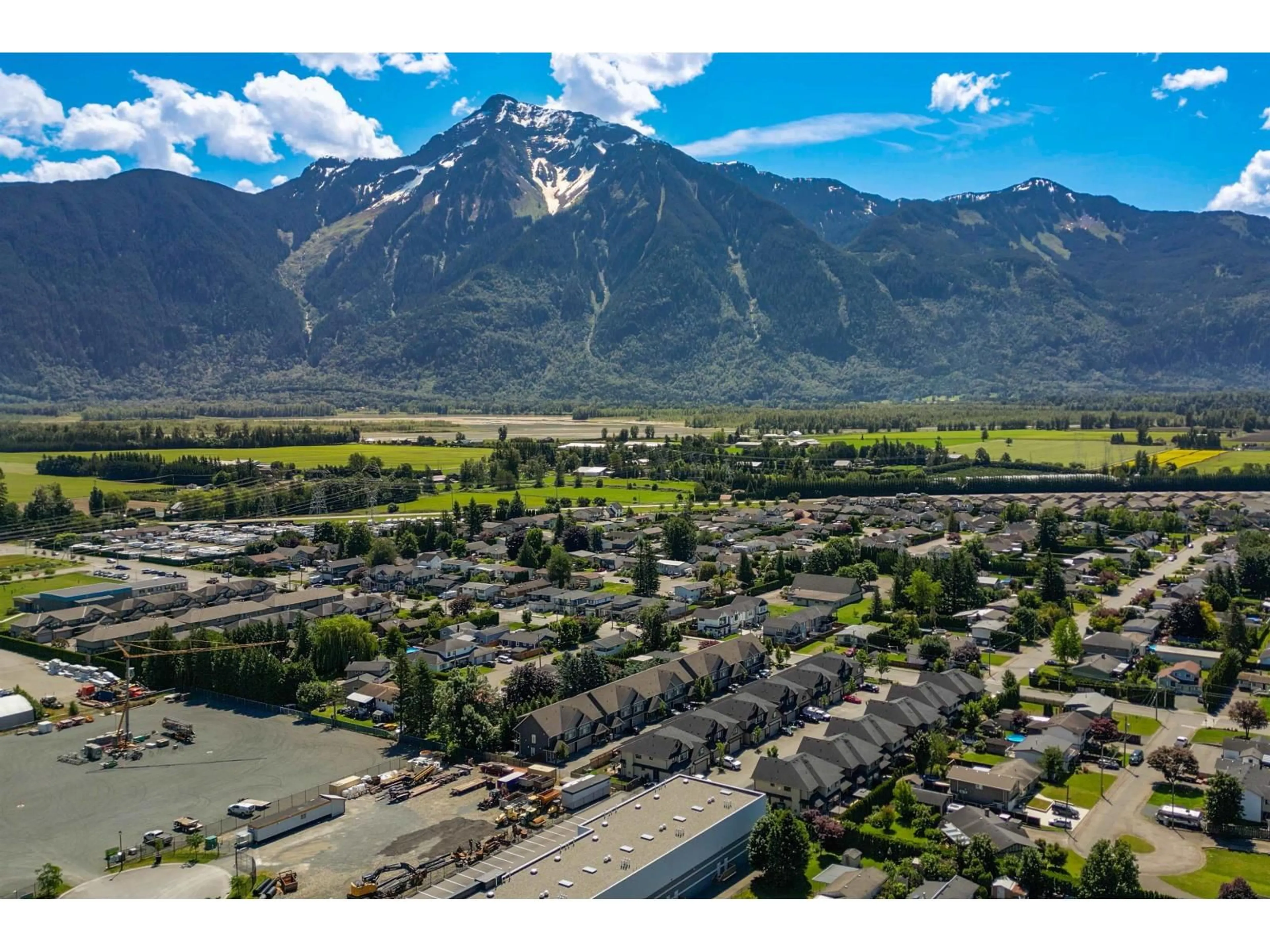 A pic from outside/outdoor area/front of a property/back of a property/a pic from drone, mountain view for 3 - 7435 MORROW ROAD, Agassiz British Columbia V0M1A2