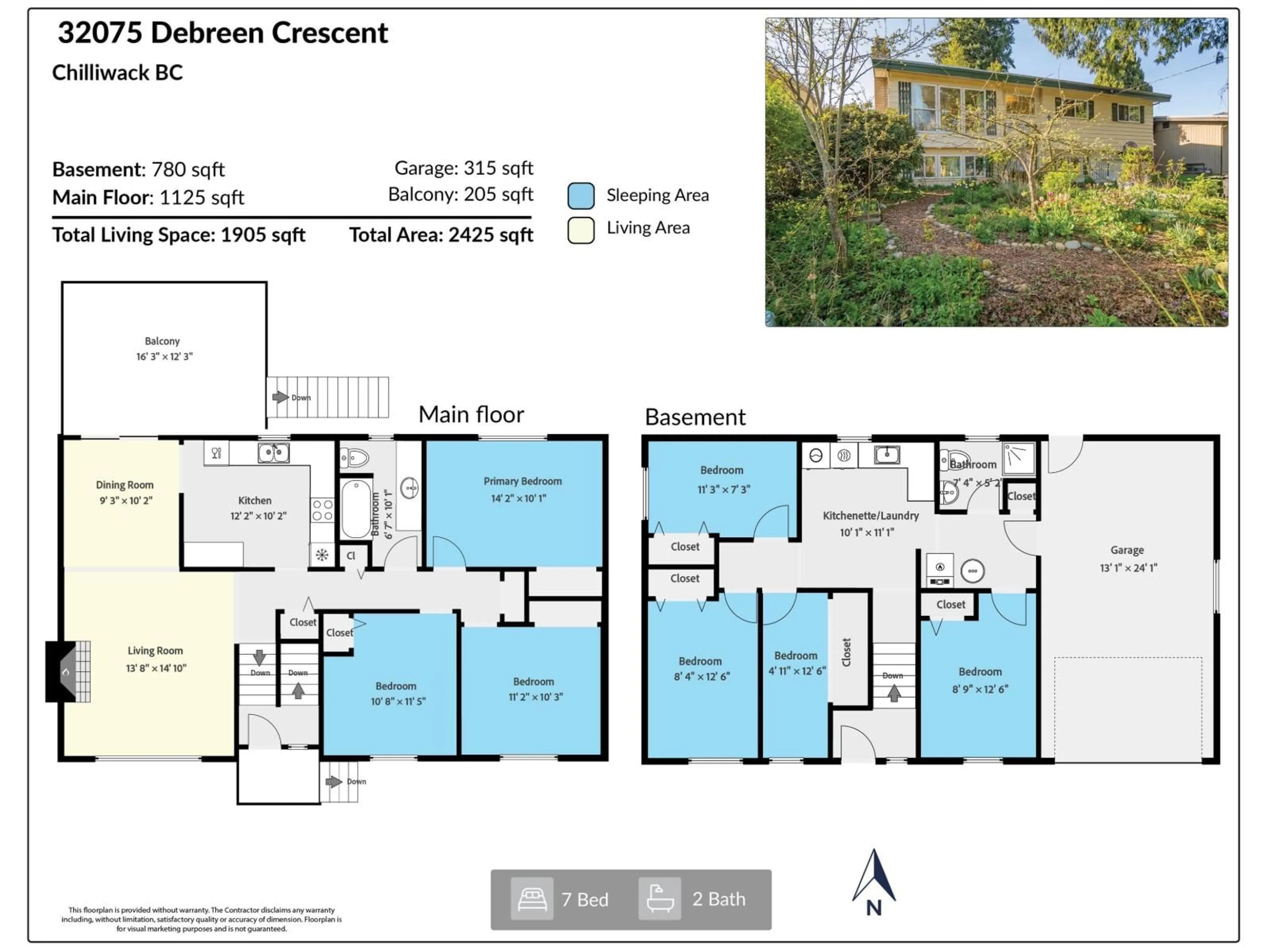 Floor plan for 32075 DEBREEN CRESCENT, Abbotsford British Columbia V2T1H1