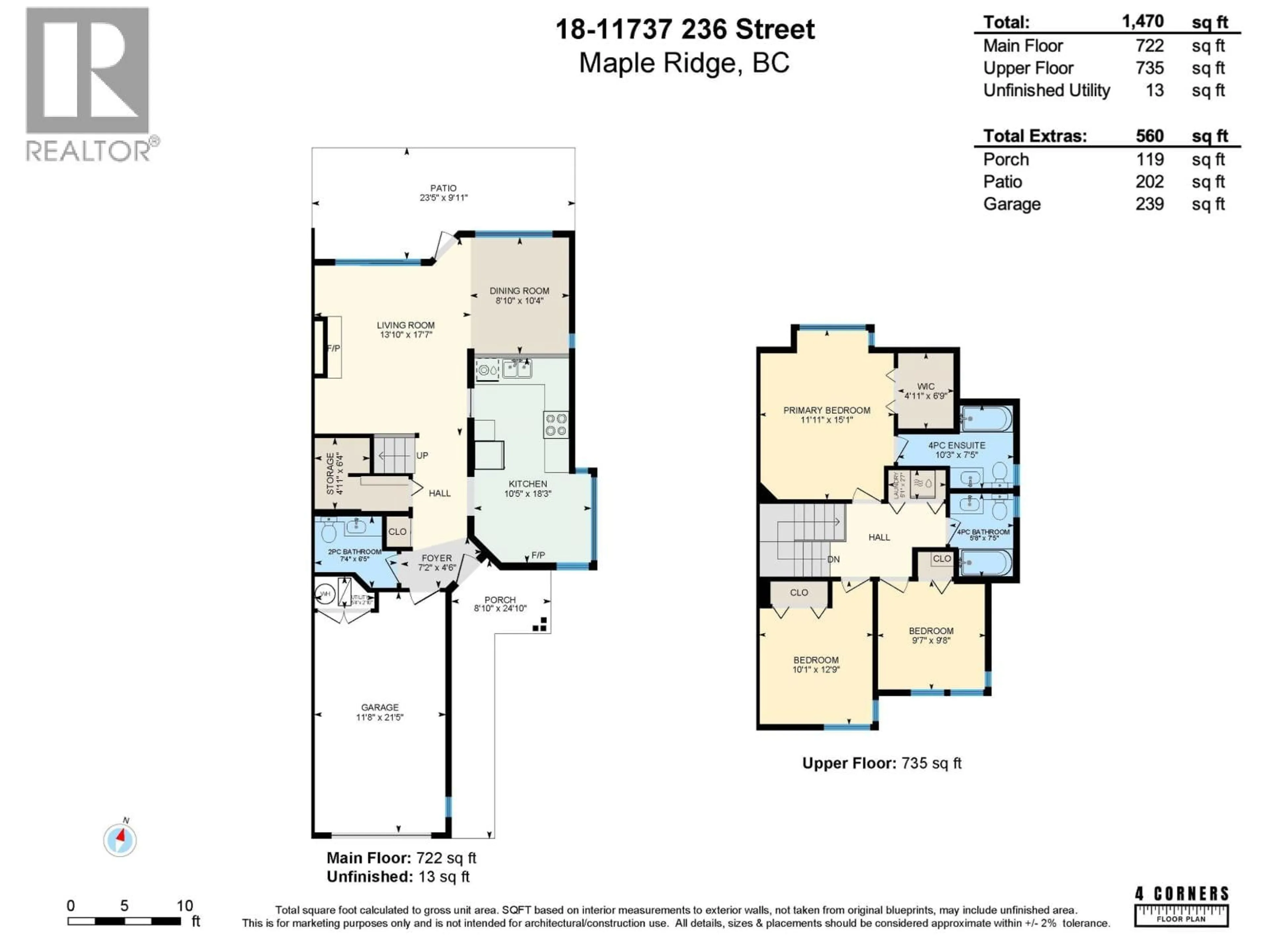 Floor plan for 18 - 11737 236 STREET, Maple Ridge British Columbia V4R2E5