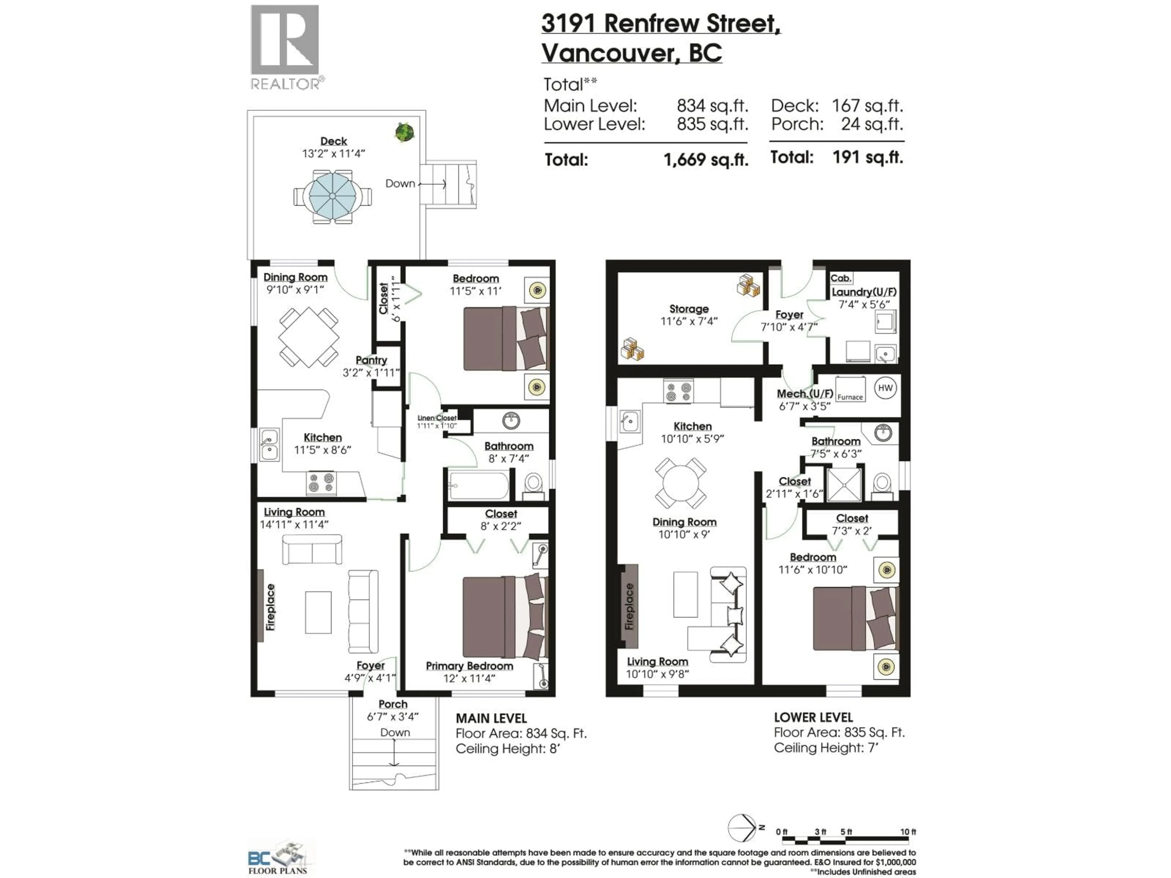 Floor plan for 3191 RENFREW STREET, Vancouver British Columbia V5M3K9