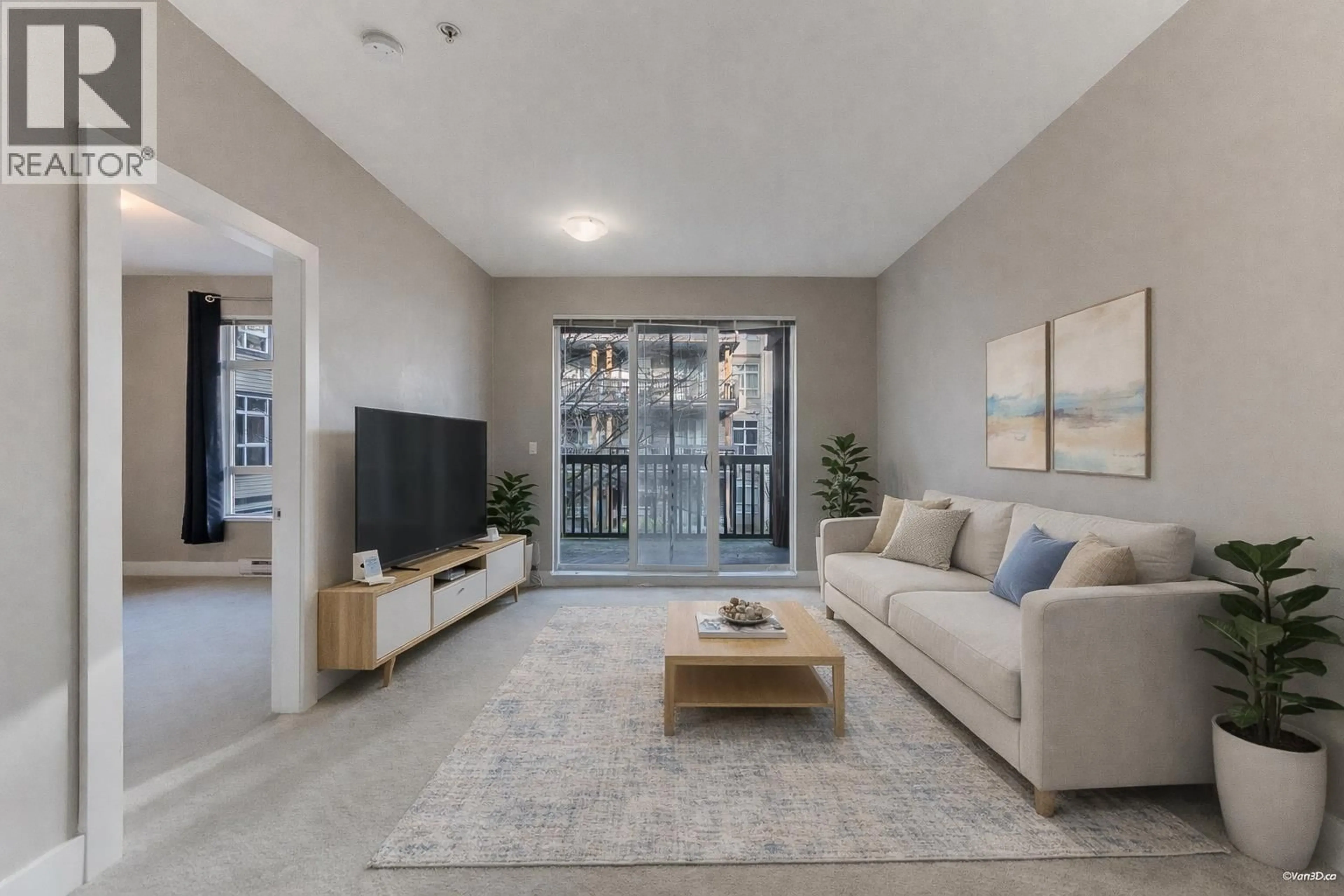 Living room with furniture, unknown for 201 - 9233 FERNDALE ROAD, Richmond British Columbia V6X3S1