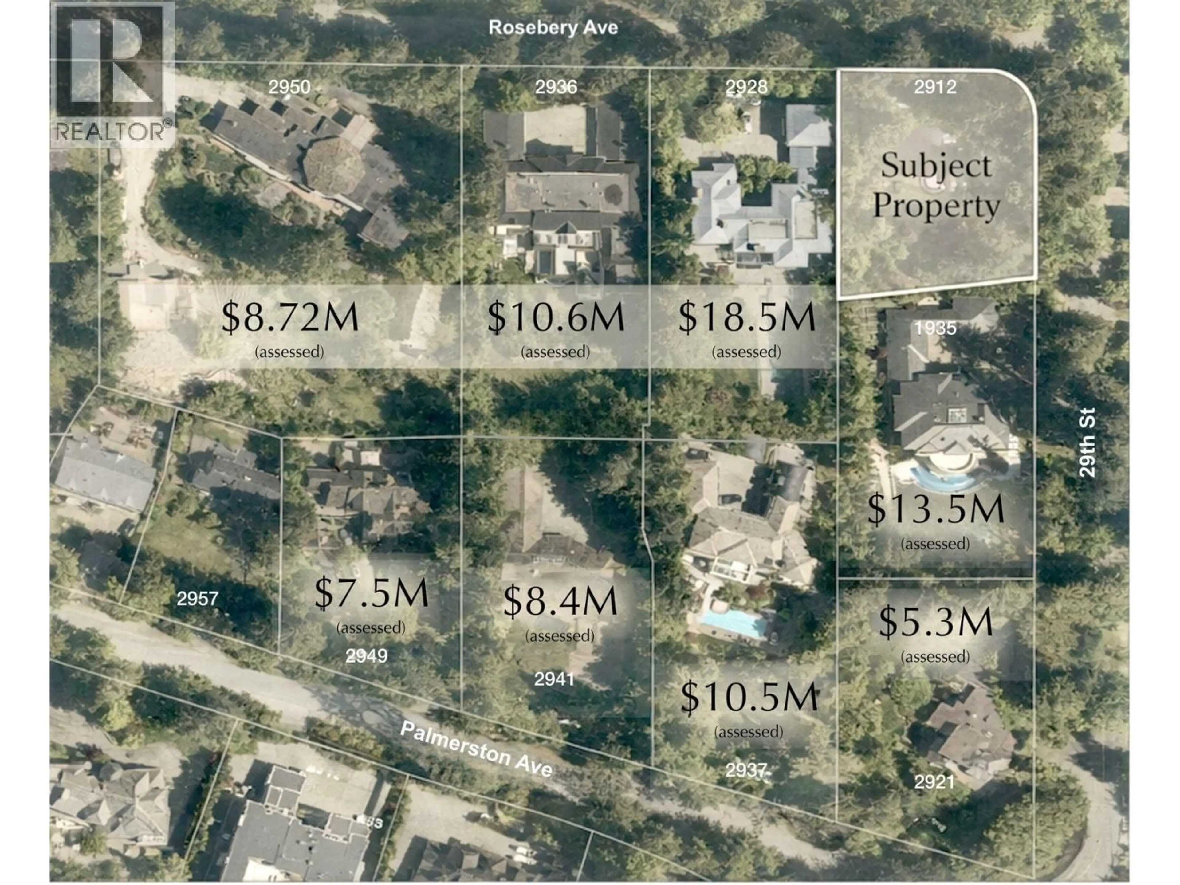 A pic from outside/outdoor area/front of a property/back of a property/a pic from drone, street for 2912 ROSEBERY AVENUE, West Vancouver British Columbia V7V3A6