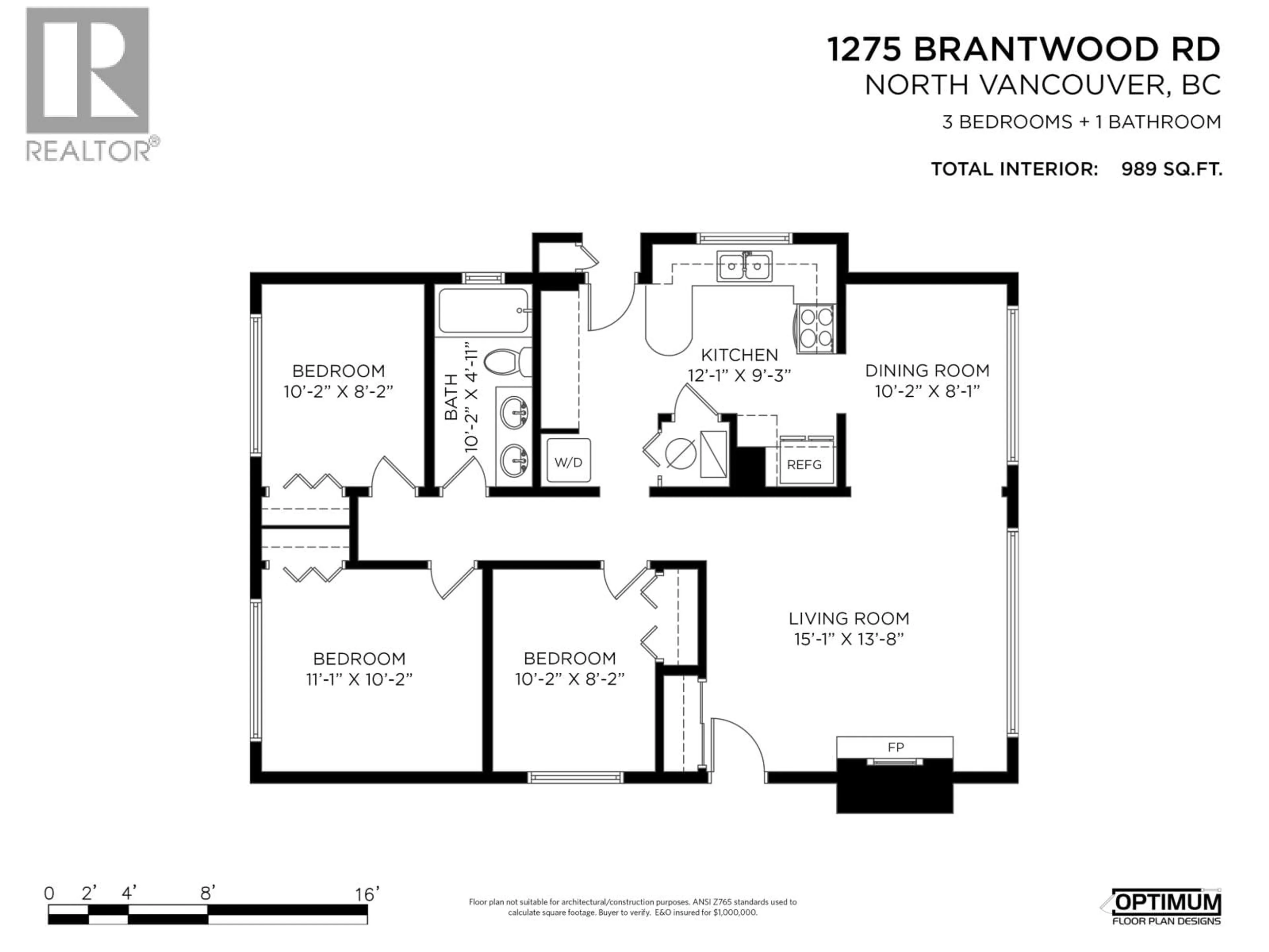 Floor plan for 1275 BRANTWOOD ROAD, North Vancouver British Columbia V7R1G6