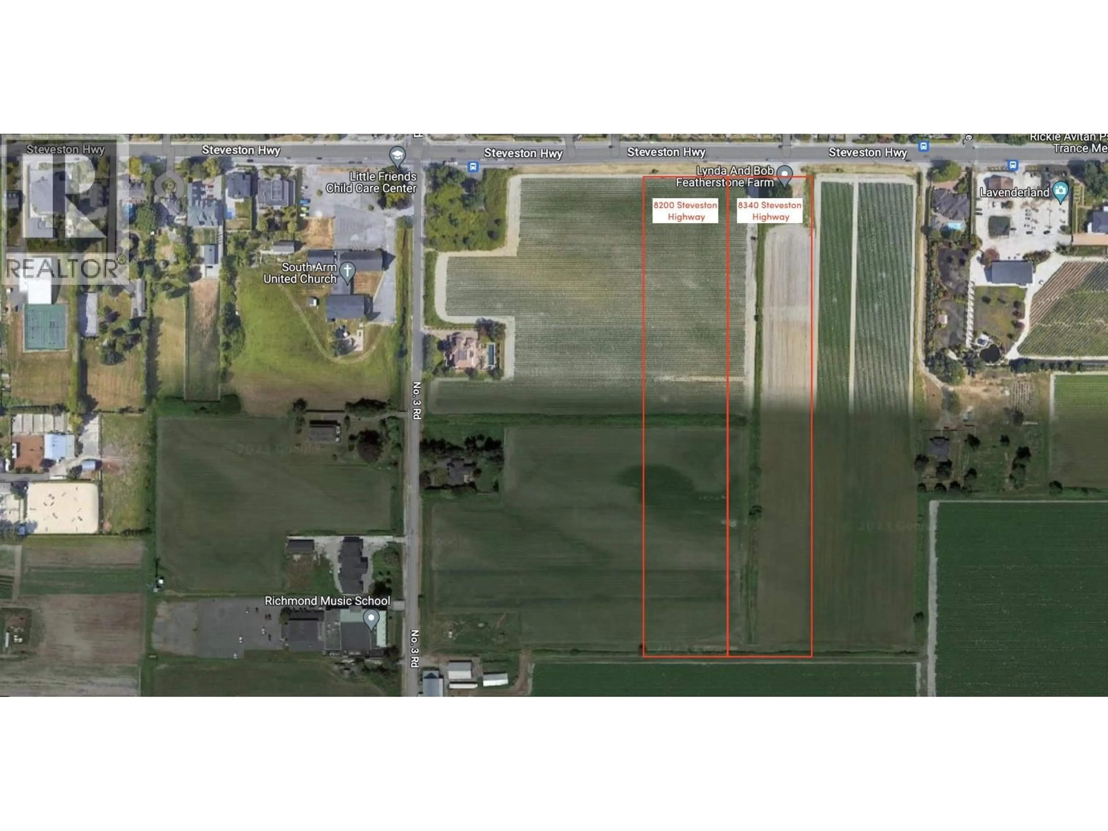 A pic from outside/outdoor area/front of a property/back of a property/a pic from drone, building for 8340 STEVESTON HIGHWAY, Richmond British Columbia V7A1M3