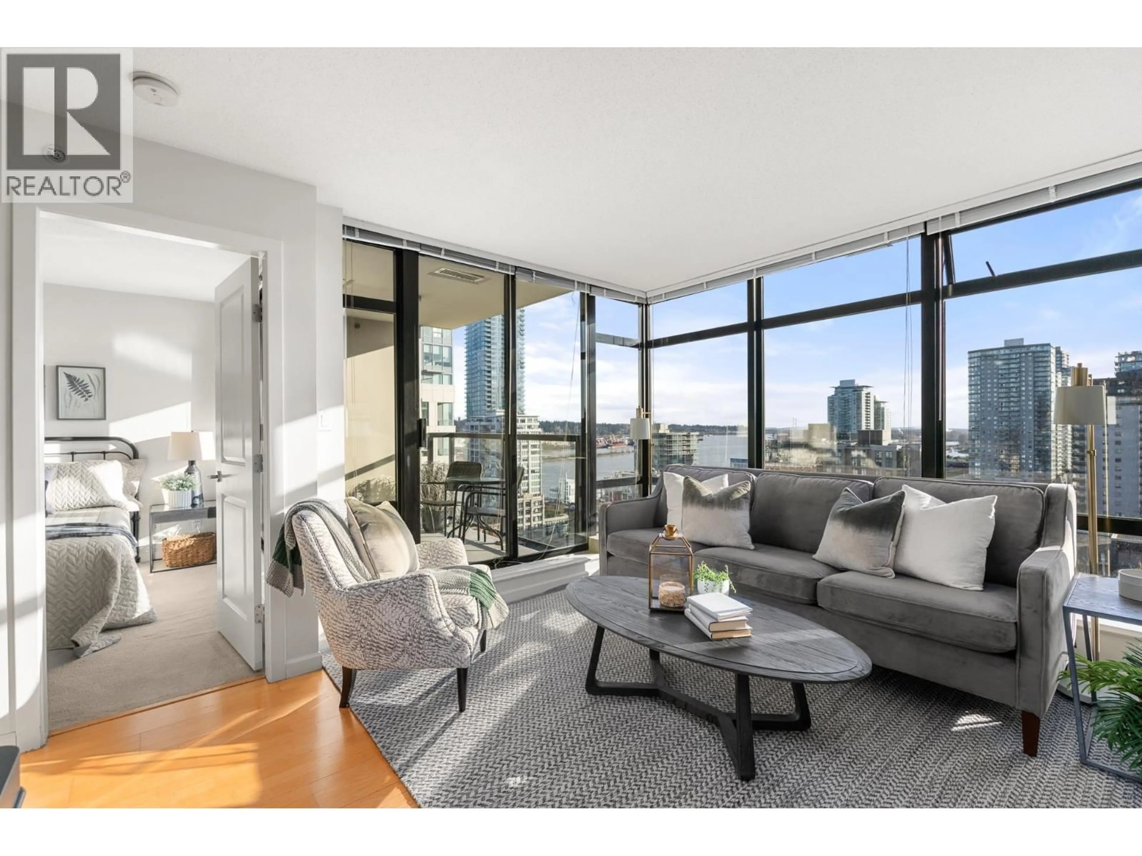 Living room with furniture, unknown for 1103 - 610 VICTORIA STREET, New Westminster British Columbia V3M0A5