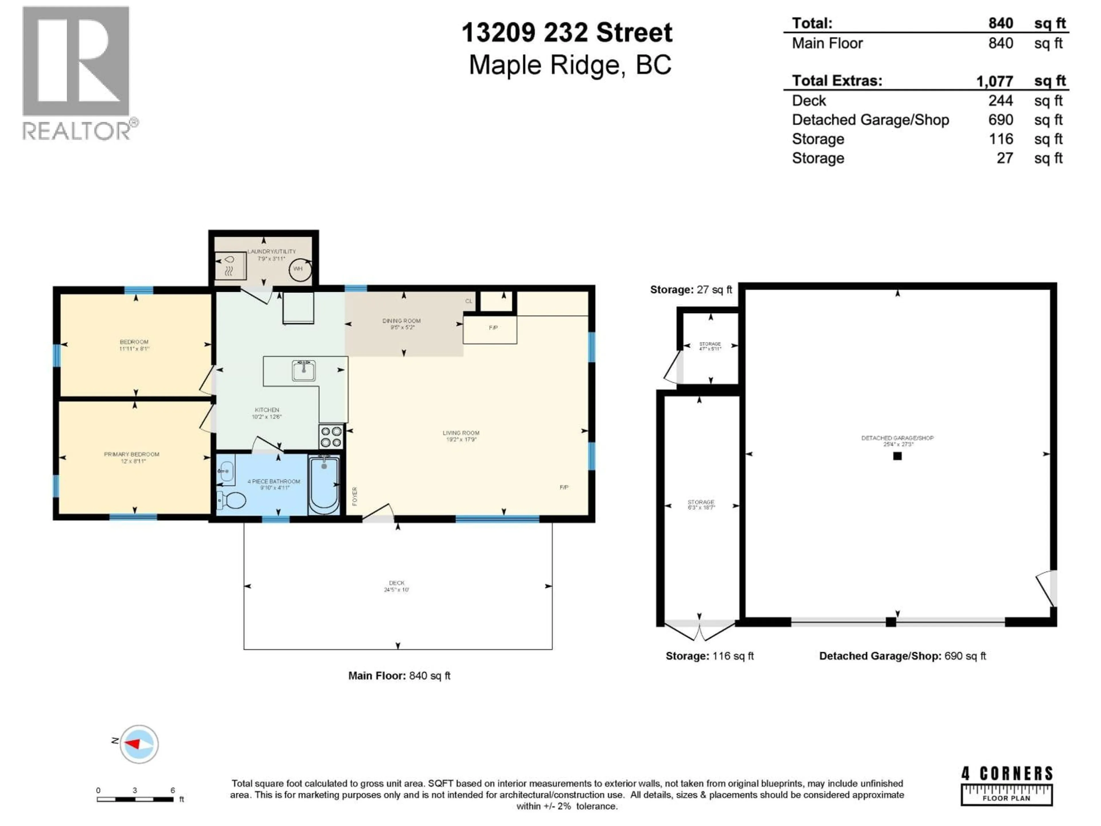 Floor plan for 13209 232 STREET, Maple Ridge British Columbia V4R2S7