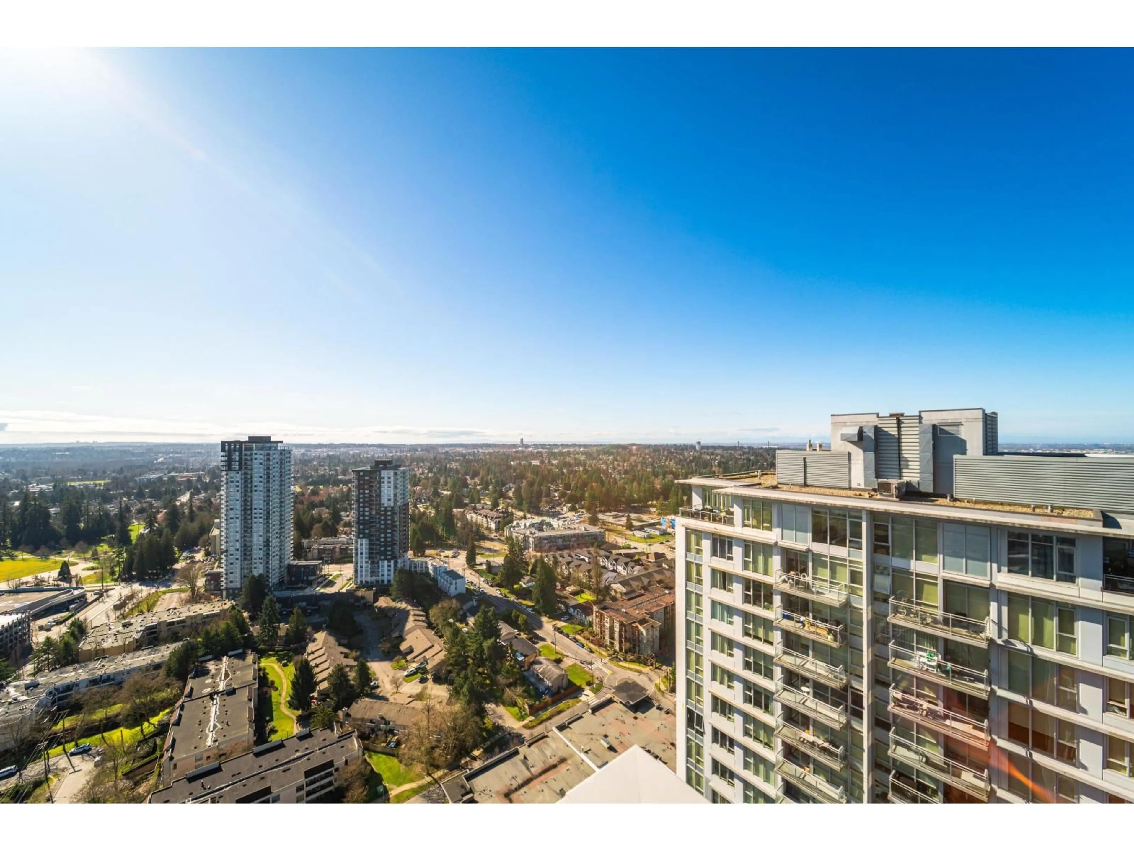 A pic from outside/outdoor area/front of a property/back of a property/a pic from drone, city buildings view from balcony for 3511 - 13350 CENTRAL AVENUE, Surrey British Columbia V3T0S1