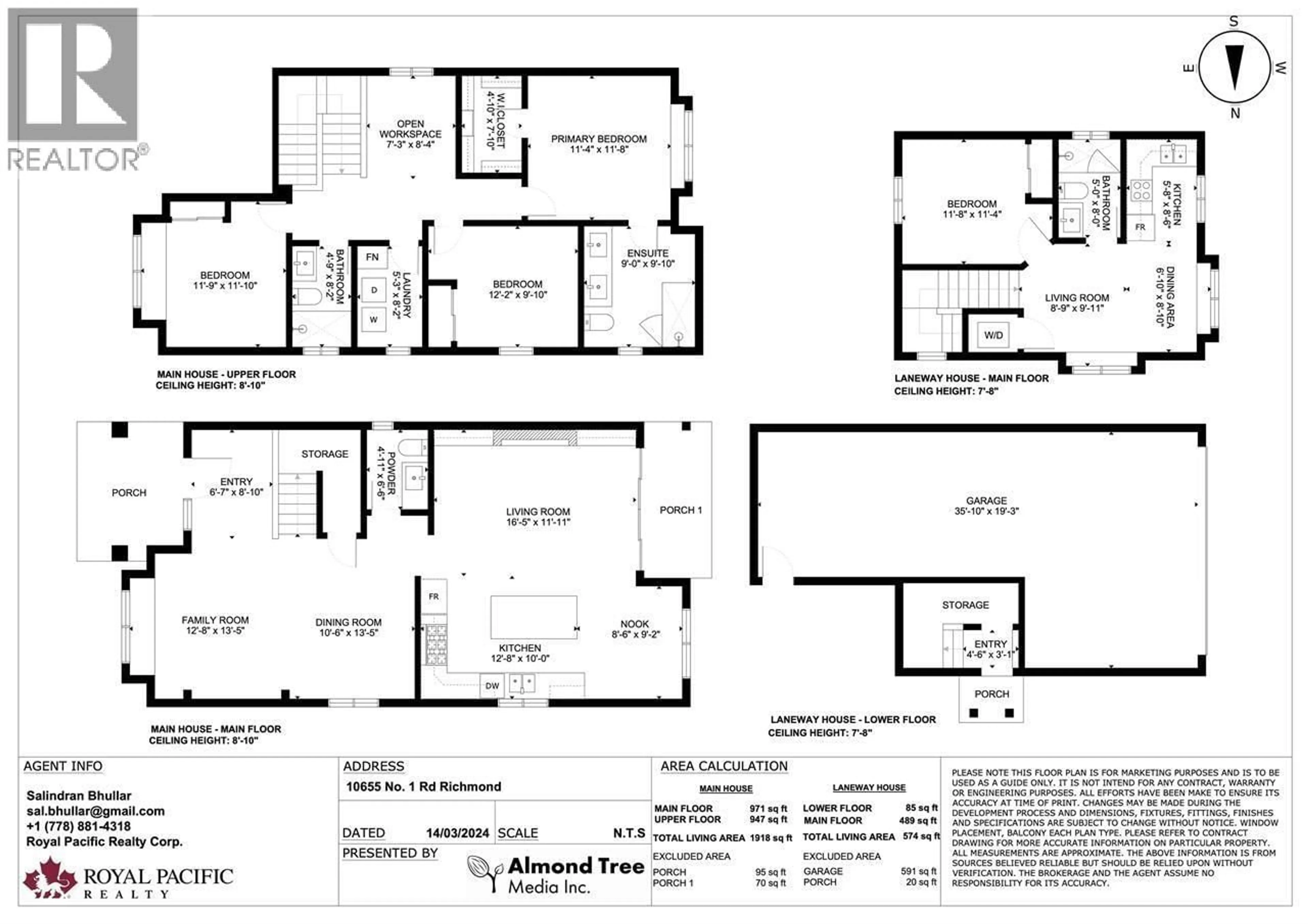 Floor plan for 10655 NO. 1 ROAD, Richmond British Columbia V7E2E8