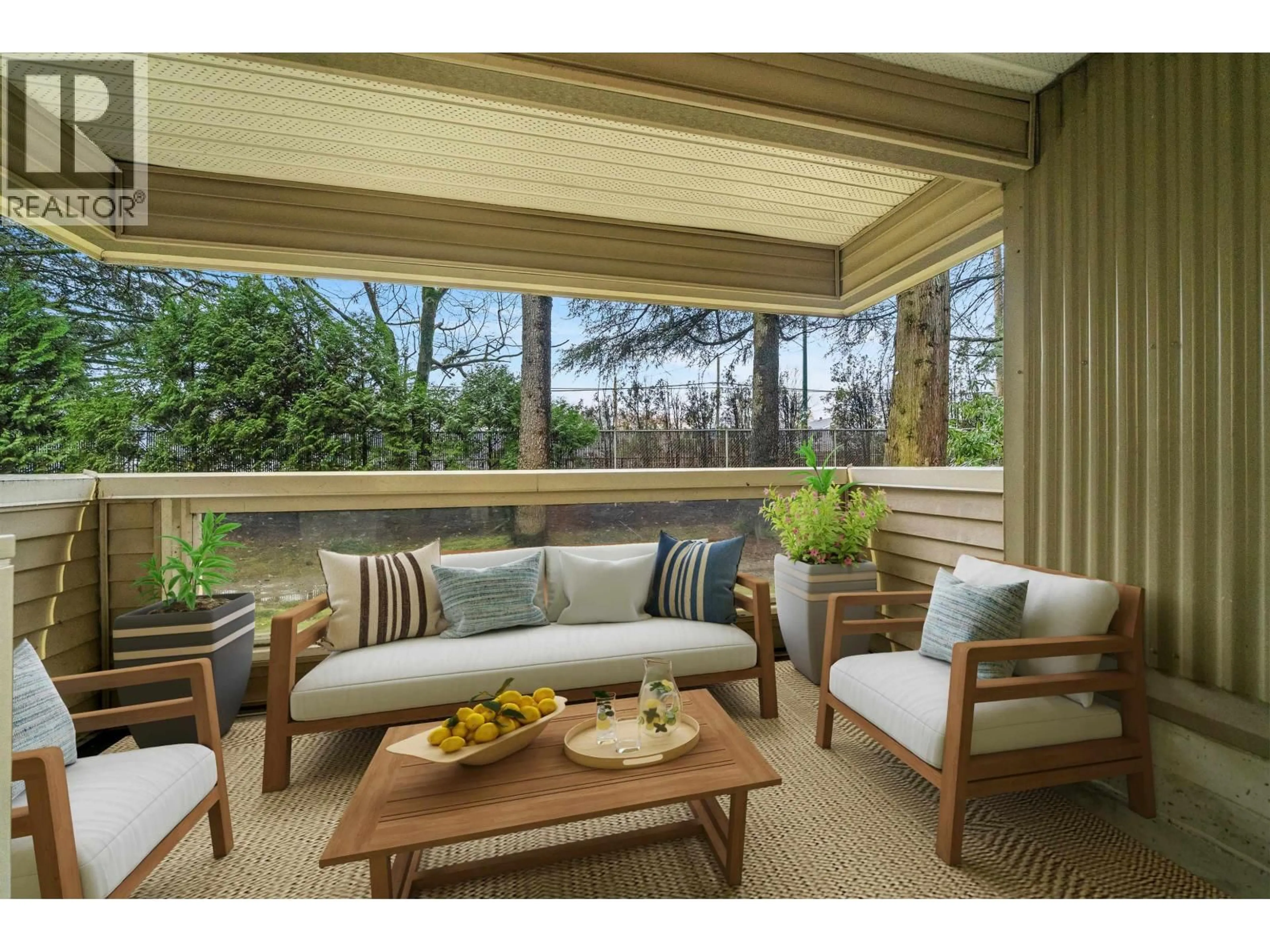 Patio, water/lake/river/ocean view for 105 - 932 ROBINSON STREET, Coquitlam British Columbia V3J7R8