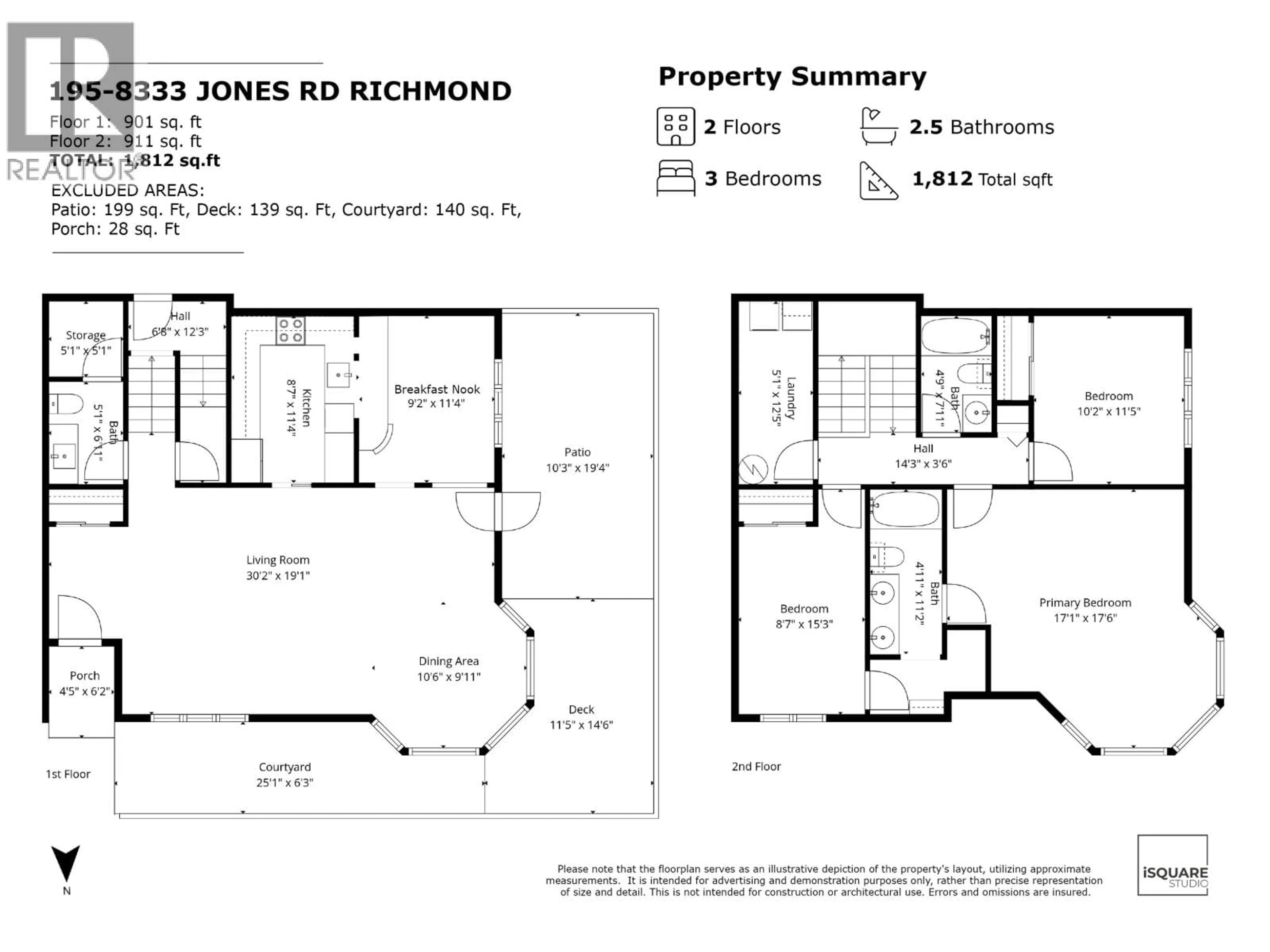Floor plan for 195 - 8333 JONES ROAD, Richmond British Columbia V6Y3W9