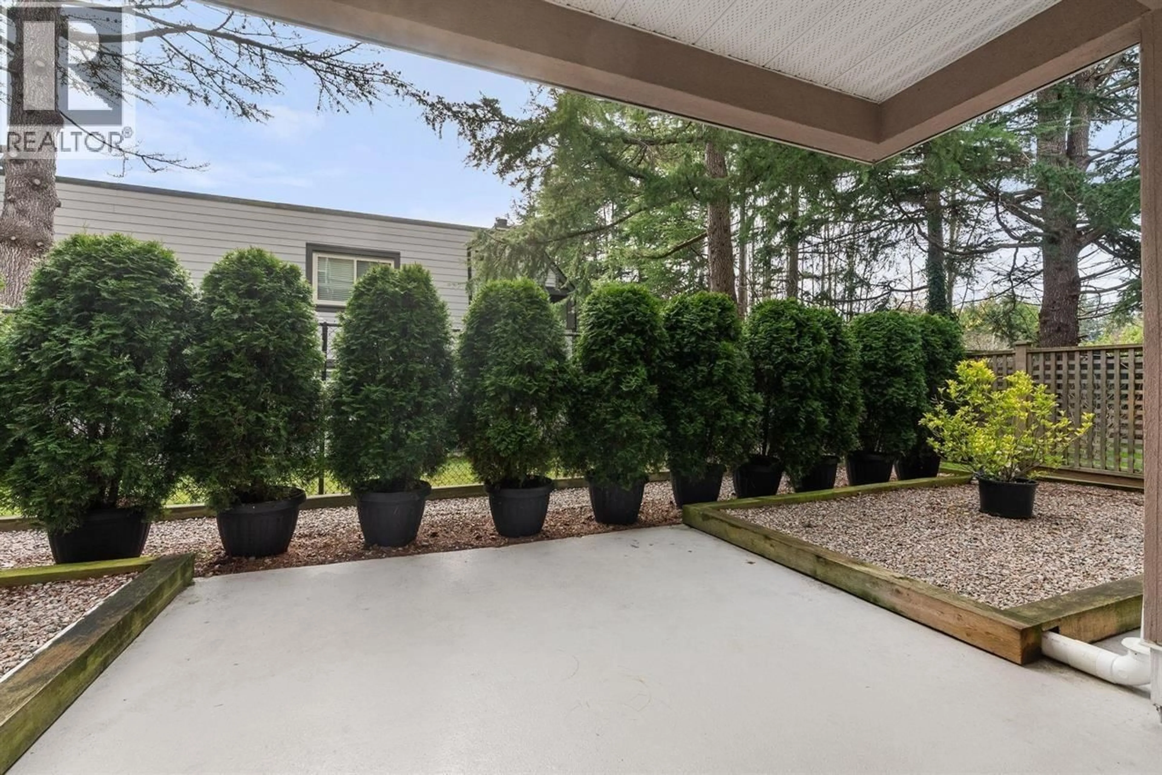 Patio, forest/trees view for 108 - 1153 54A STREET, Delta British Columbia V4M4E4