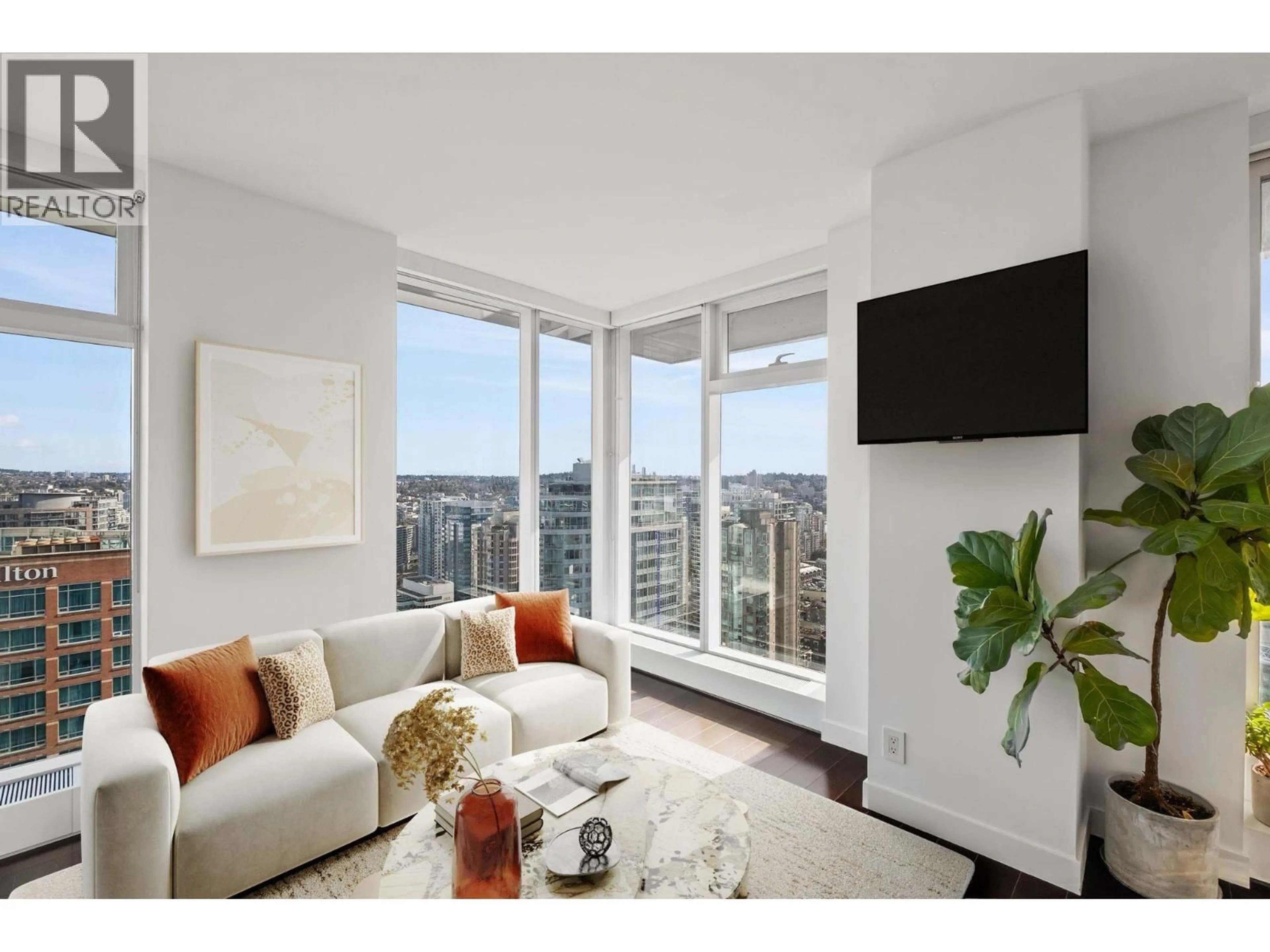 Living room with furniture, unknown for 3511 777 RICHARDS STREET, Vancouver British Columbia V6B0M6