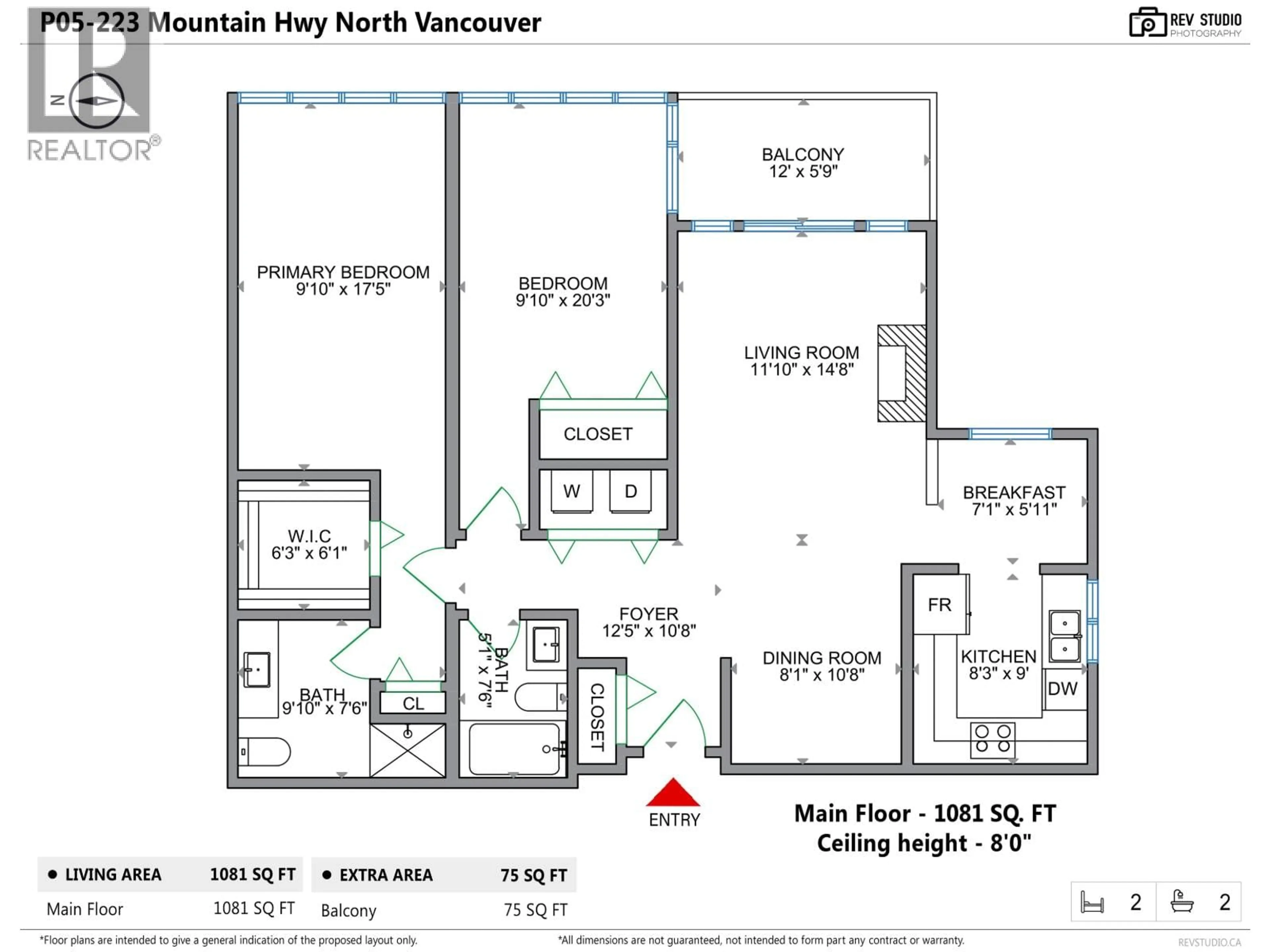 Floor plan for PH05 - 223 MOUNTAIN HIGHWAY, North Vancouver British Columbia V7J3V3