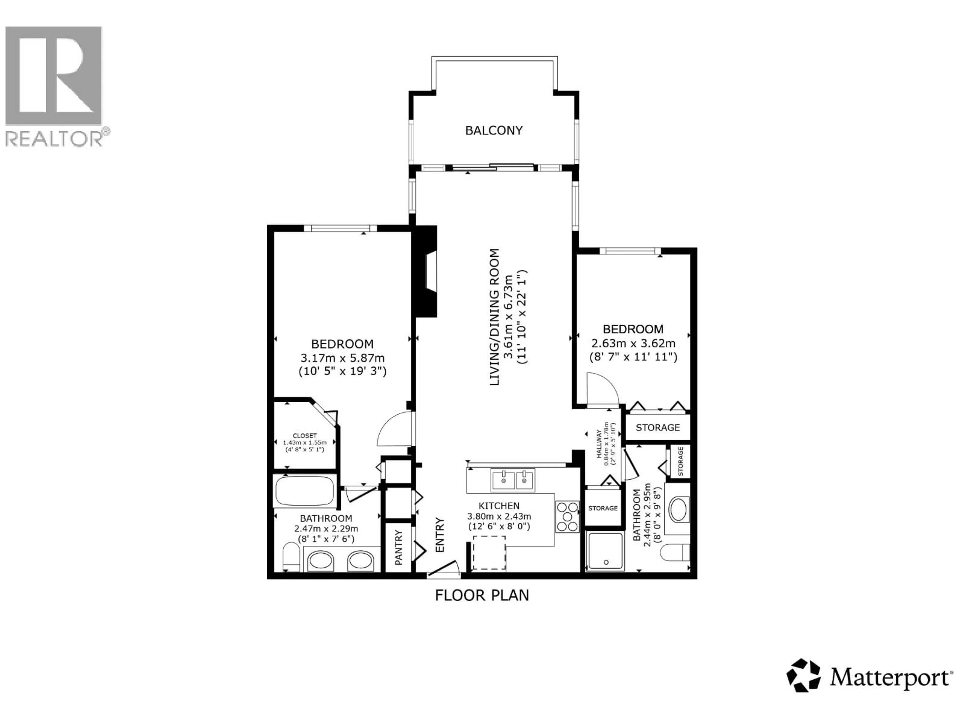 Floor plan for 310 - 1428 PARKWAY BOULEVARD, Coquitlam British Columbia V3E3L8