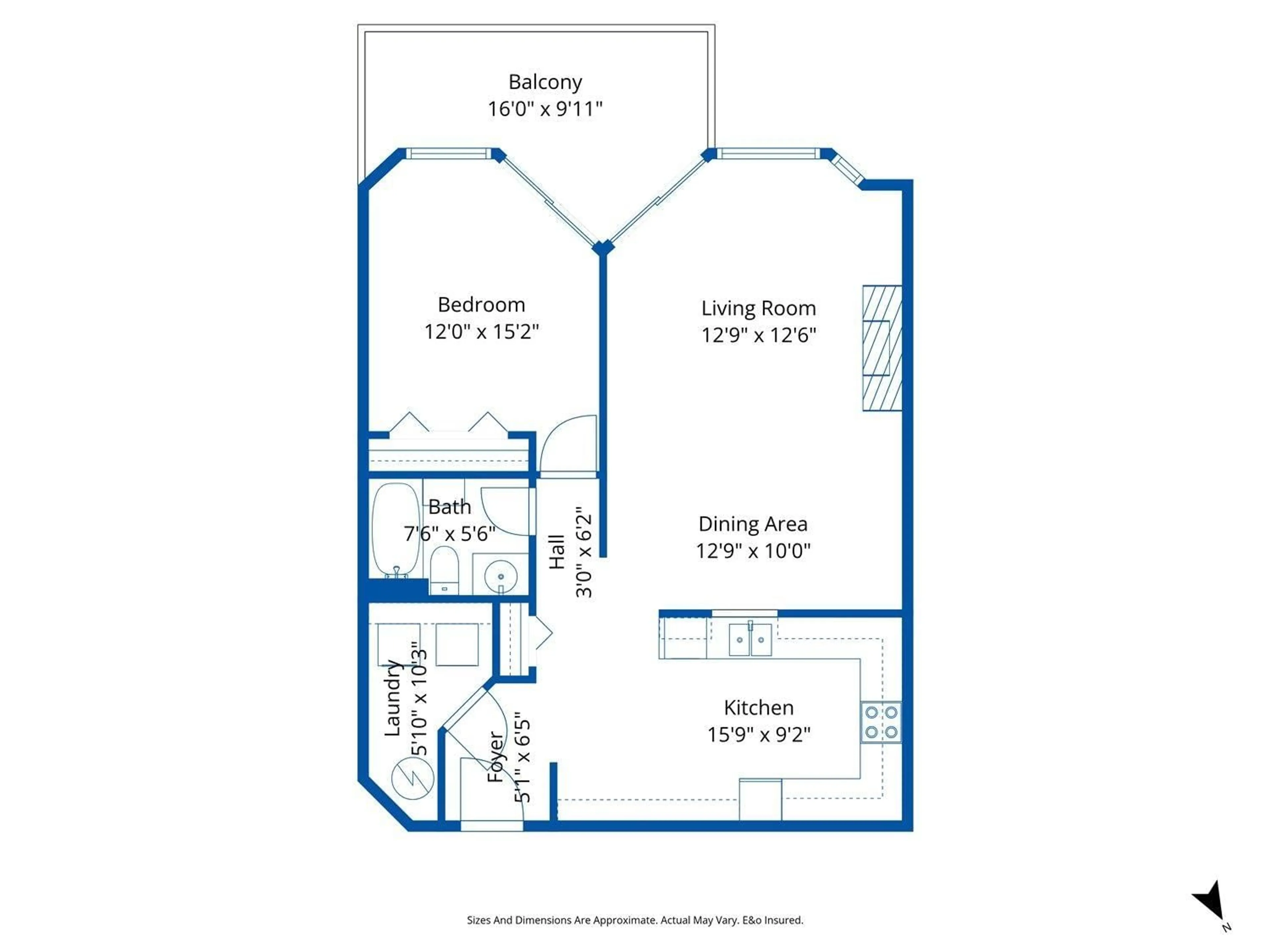 Floor plan for 205 - 45604 BRETT AVENUE, Chilliwack British Columbia V2P1N9