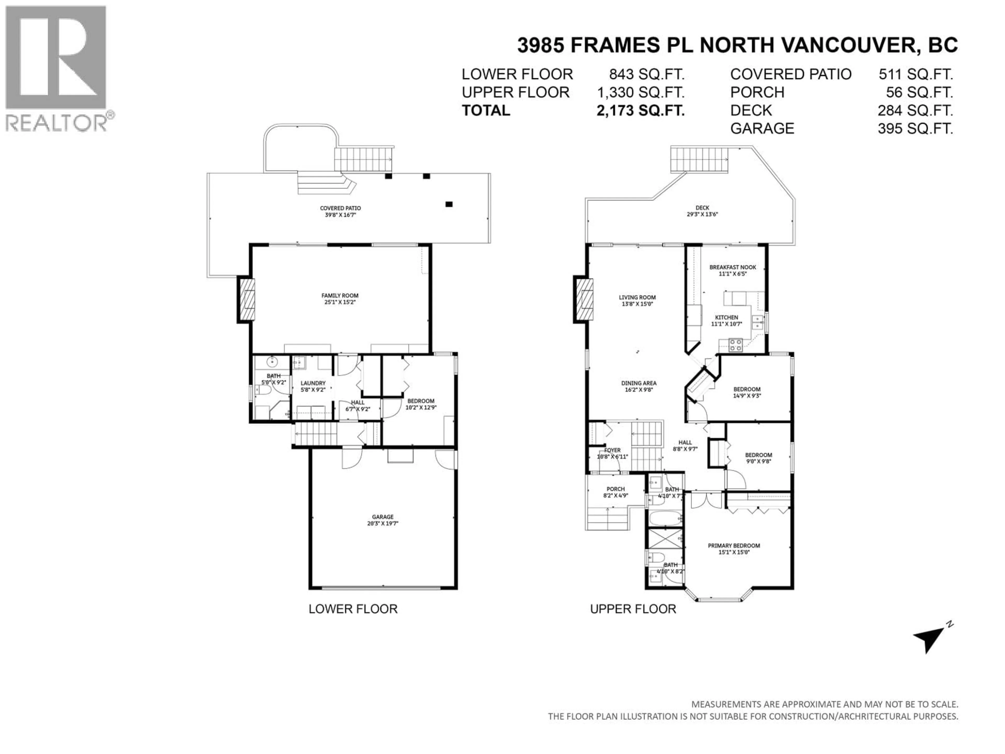 Floor plan for 3985 FRAMES PLACE, North Vancouver British Columbia V7G2M5
