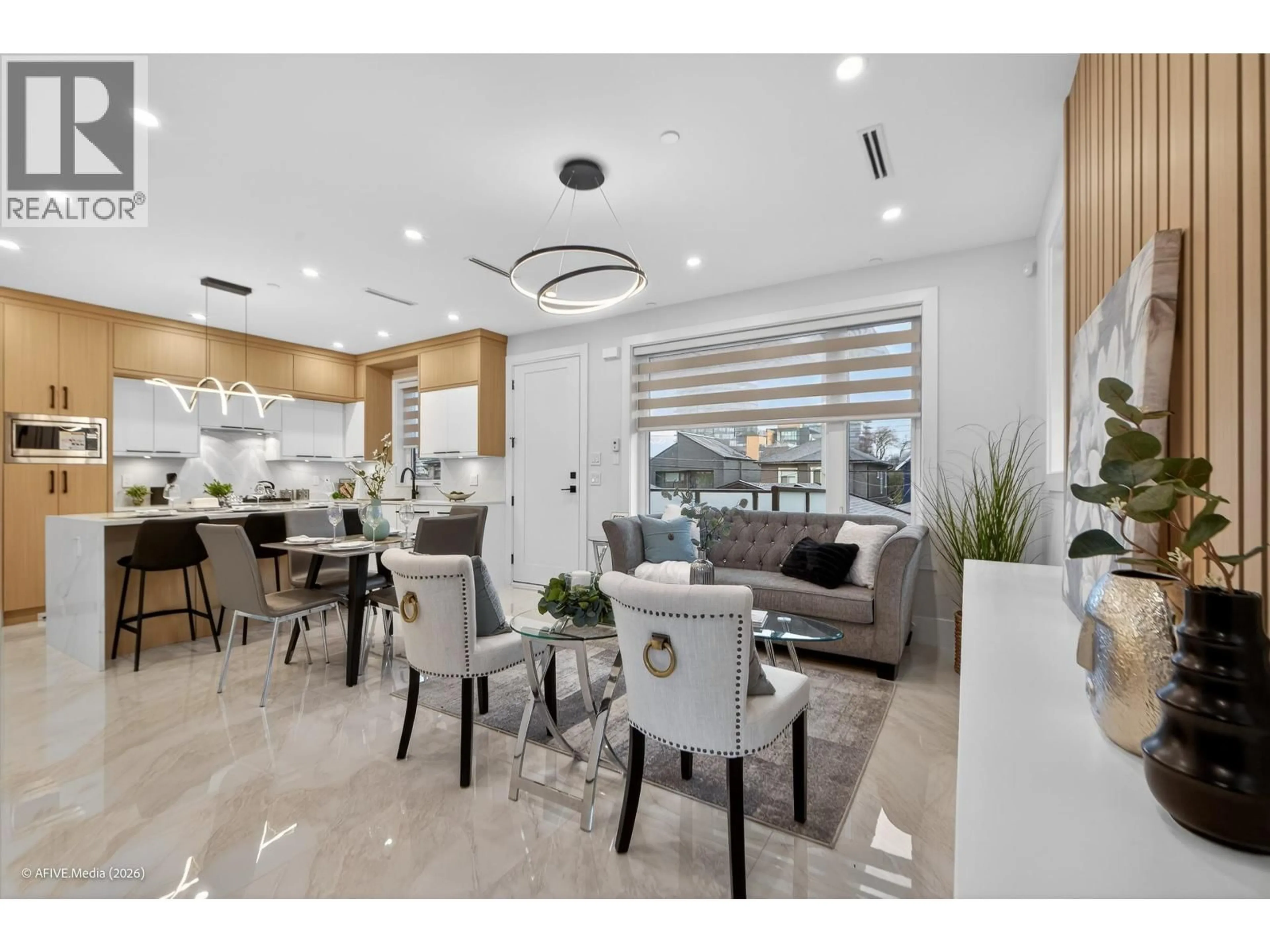 Open concept kitchen, ceramic/tile floor for 1554 66TH AVENUE, Vancouver British Columbia V6P2R9