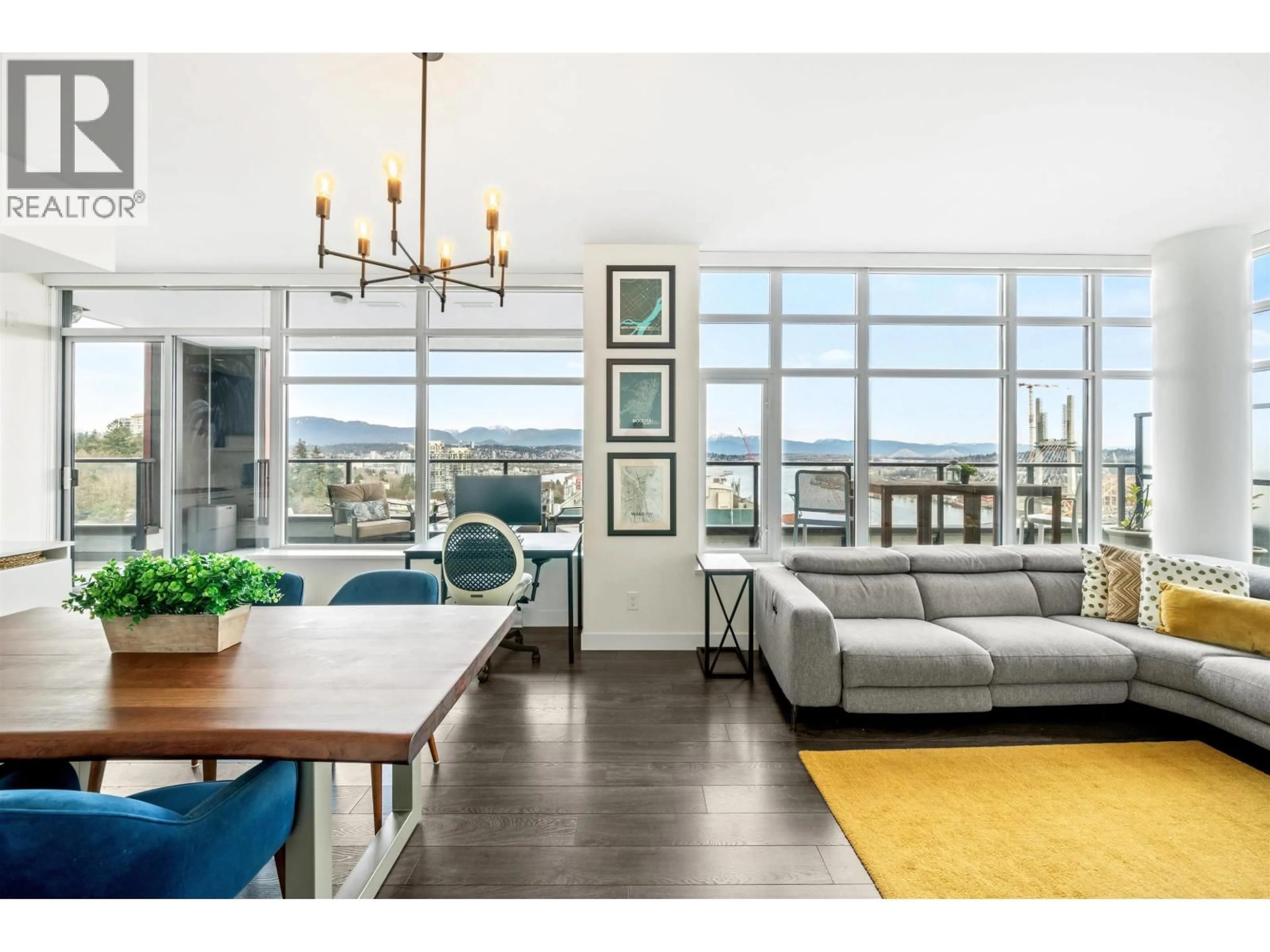 Living room with furniture, unknown for 1801 - 188 AGNES STREET, New Westminster British Columbia V3L0H6