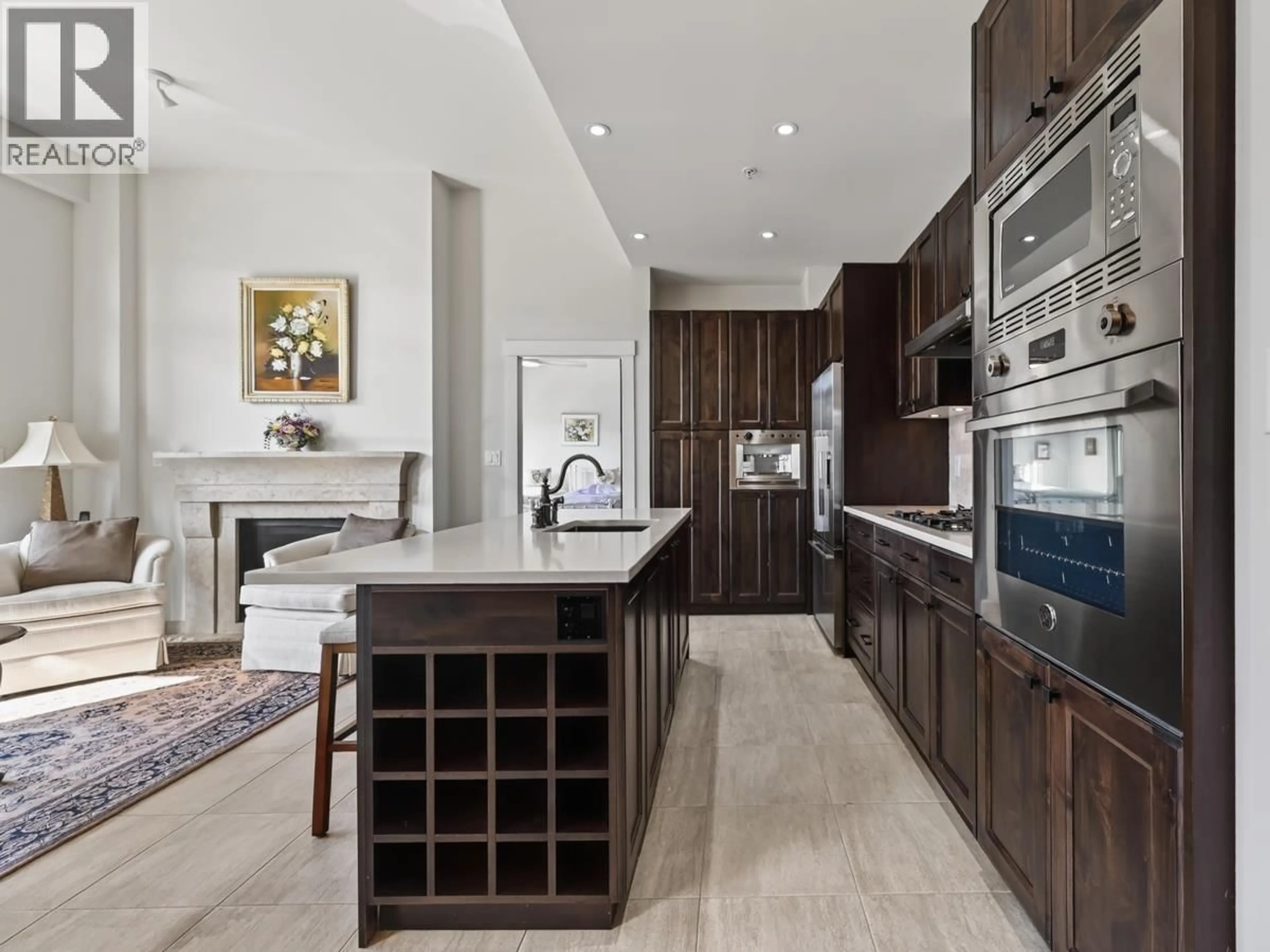 Contemporary kitchen, ceramic/tile floor for 403 - 4721 HASTINGS STREET, Burnaby British Columbia V5C2K8