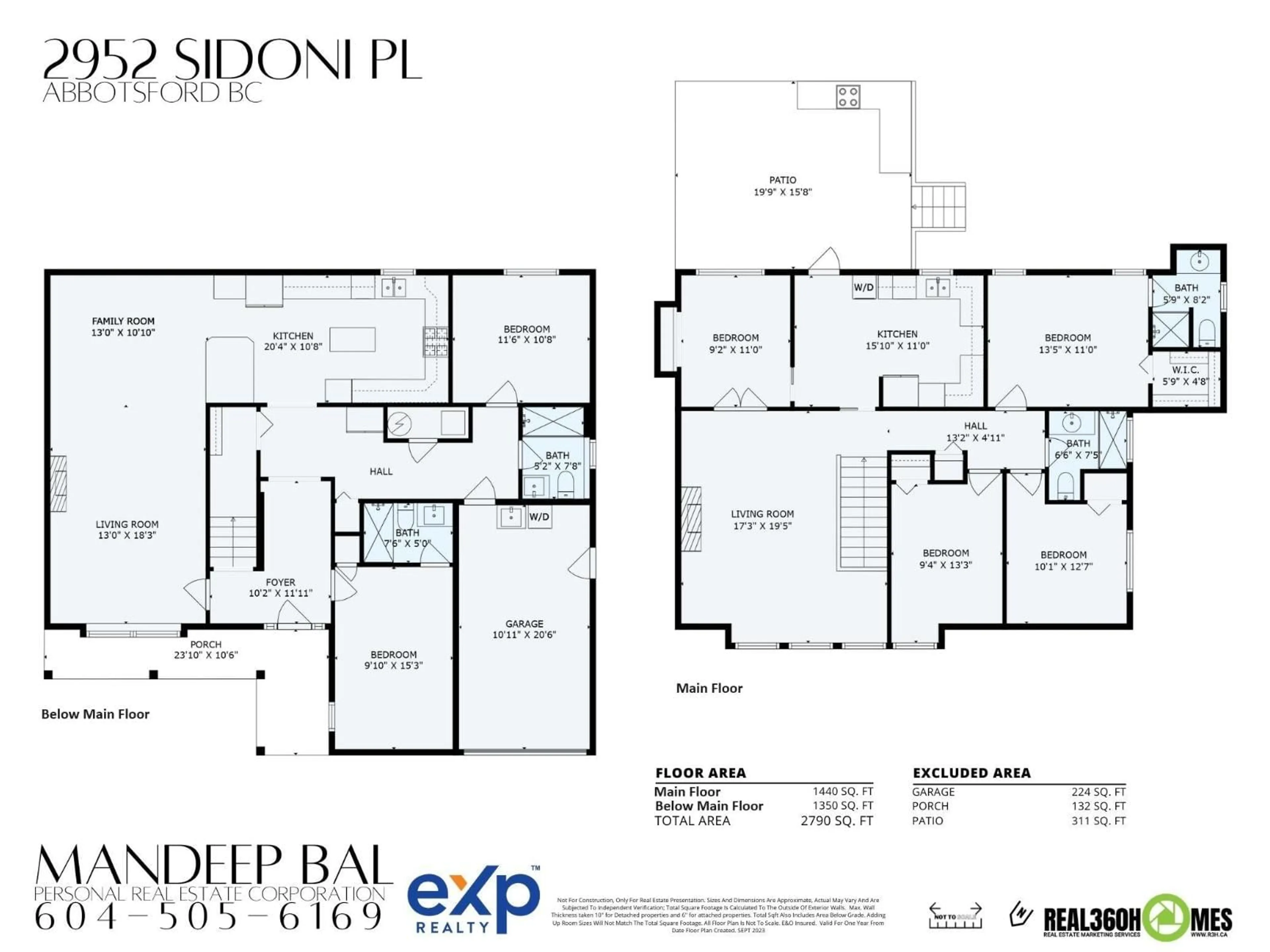 Floor plan for 2952 SIDONI PLACE, Abbotsford British Columbia V2T5K1