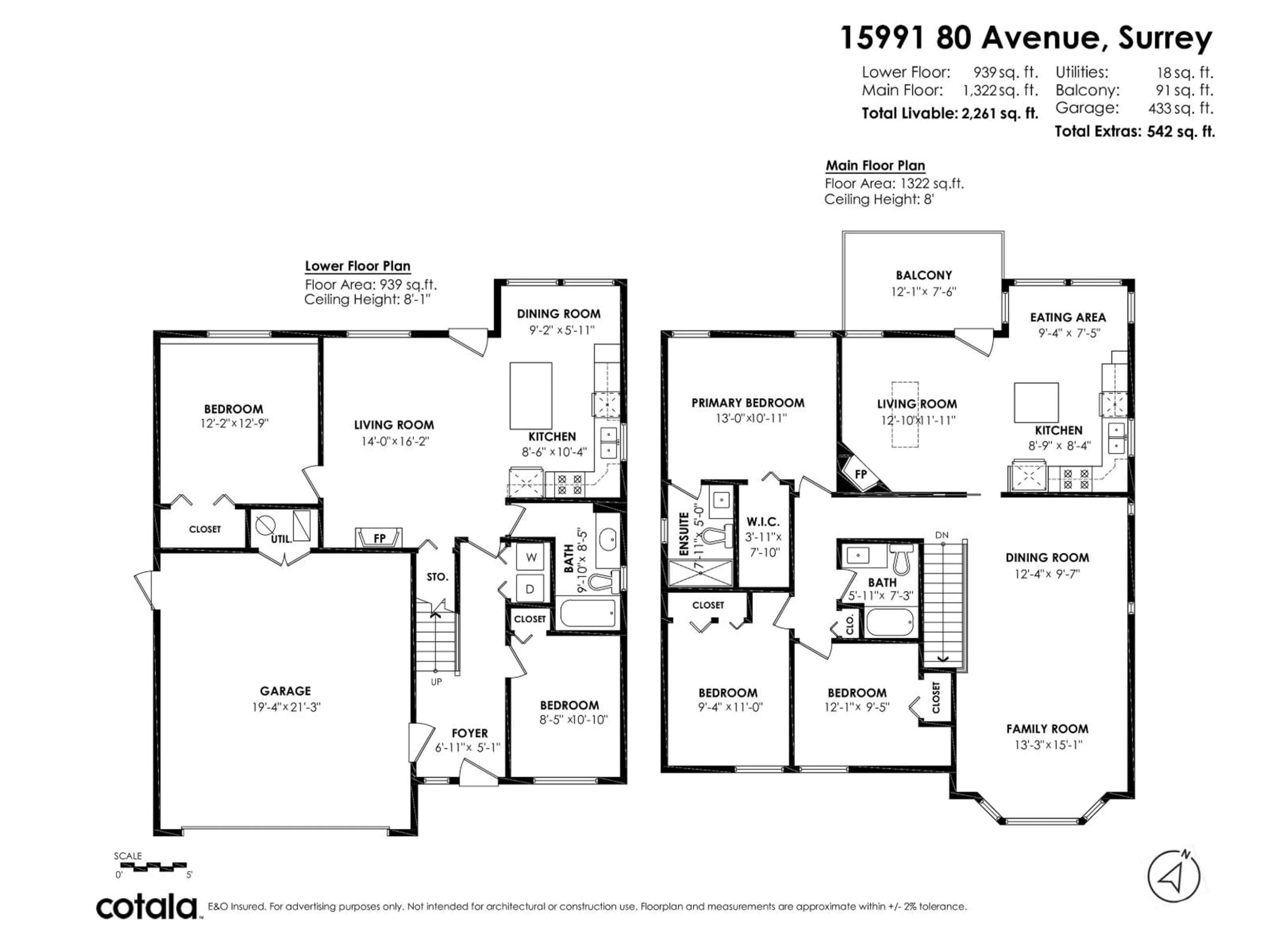 Floor plan for 15991 80 AVENUE, Surrey British Columbia V4N0V2