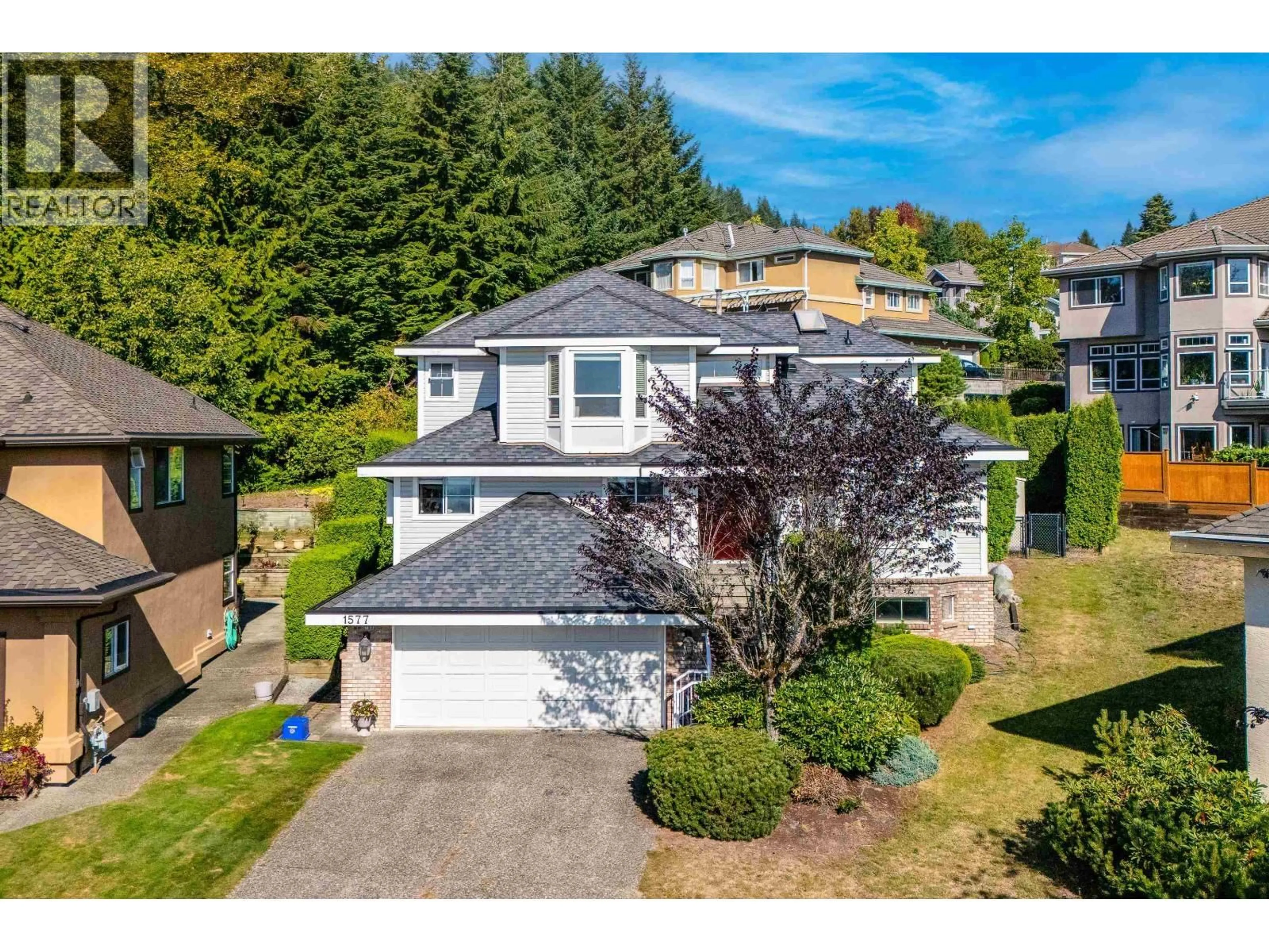 A pic from outside/outdoor area/front of a property/back of a property/a pic from drone, street for 1577 LODGEPOLE PLACE, Coquitlam British Columbia V3E2V9