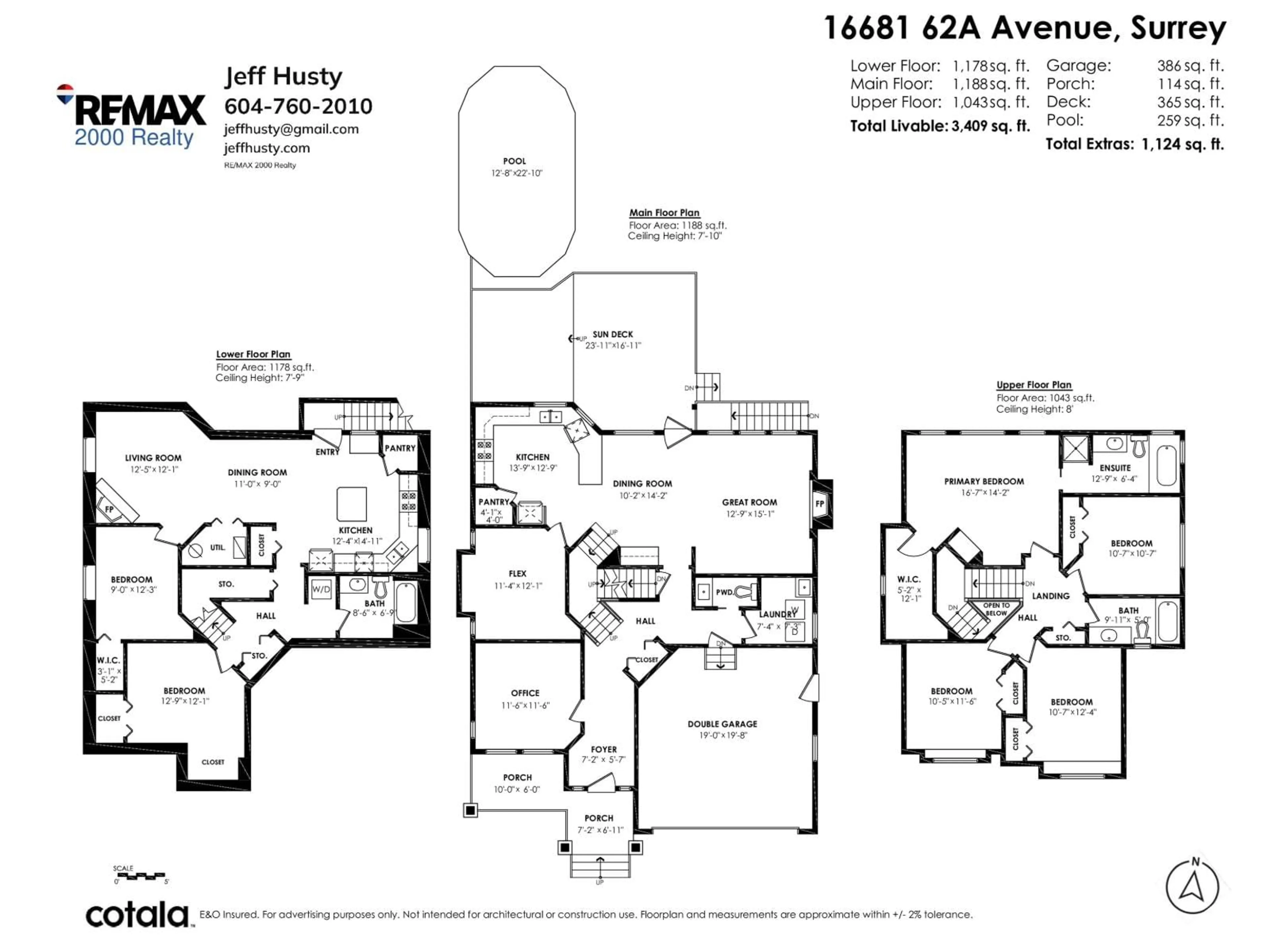 Floor plan for 16681 62A AVENUE, Surrey British Columbia V3S9L3