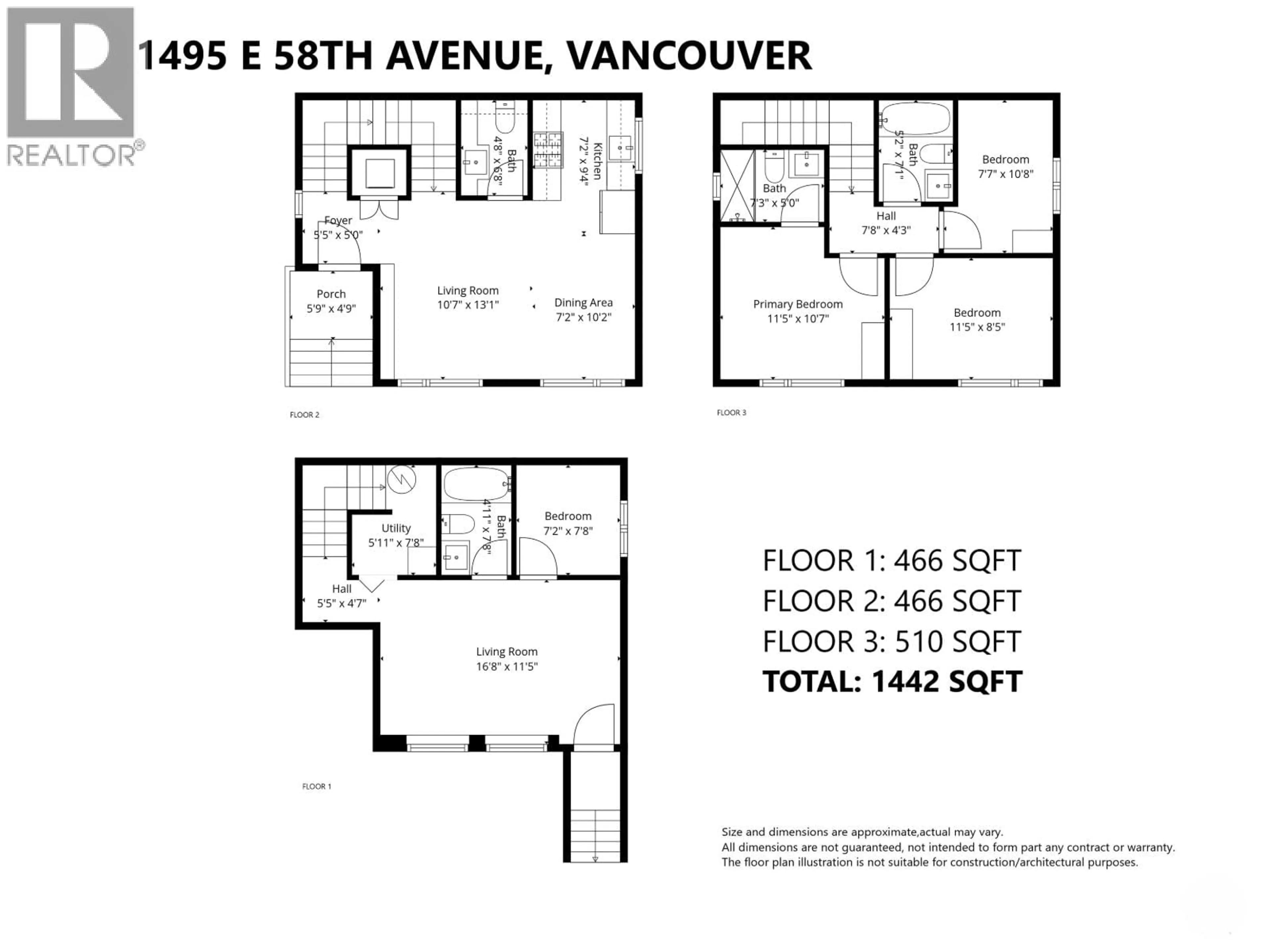 Floor plan for 2 - 1495 58TH AVENUE, Vancouver British Columbia V5P2B9