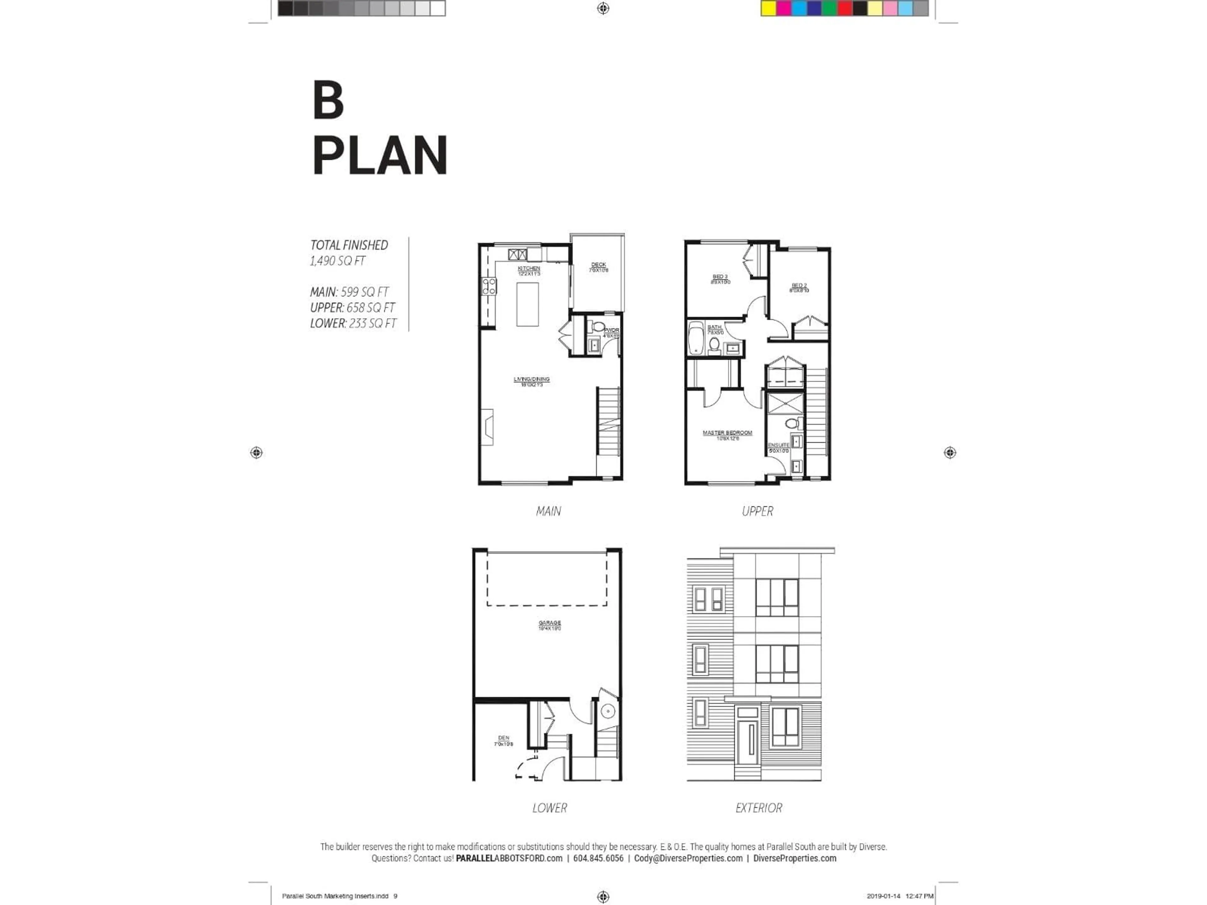 Floor plan for 10 - 1938 NORTH PARALLEL ROAD, Abbotsford British Columbia V3G0H1
