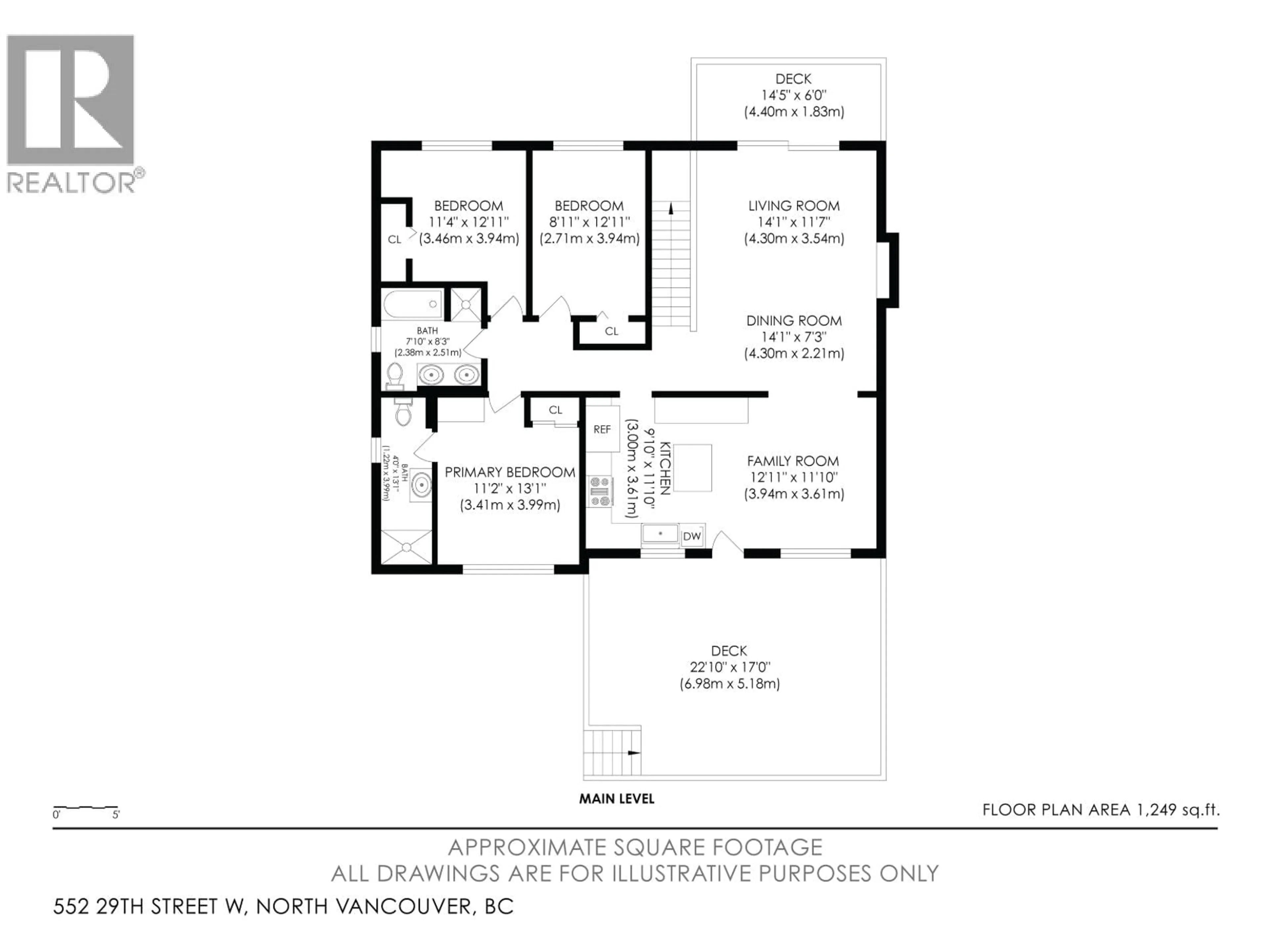 Floor plan for 552 29TH STREET, North Vancouver British Columbia V7N2K1