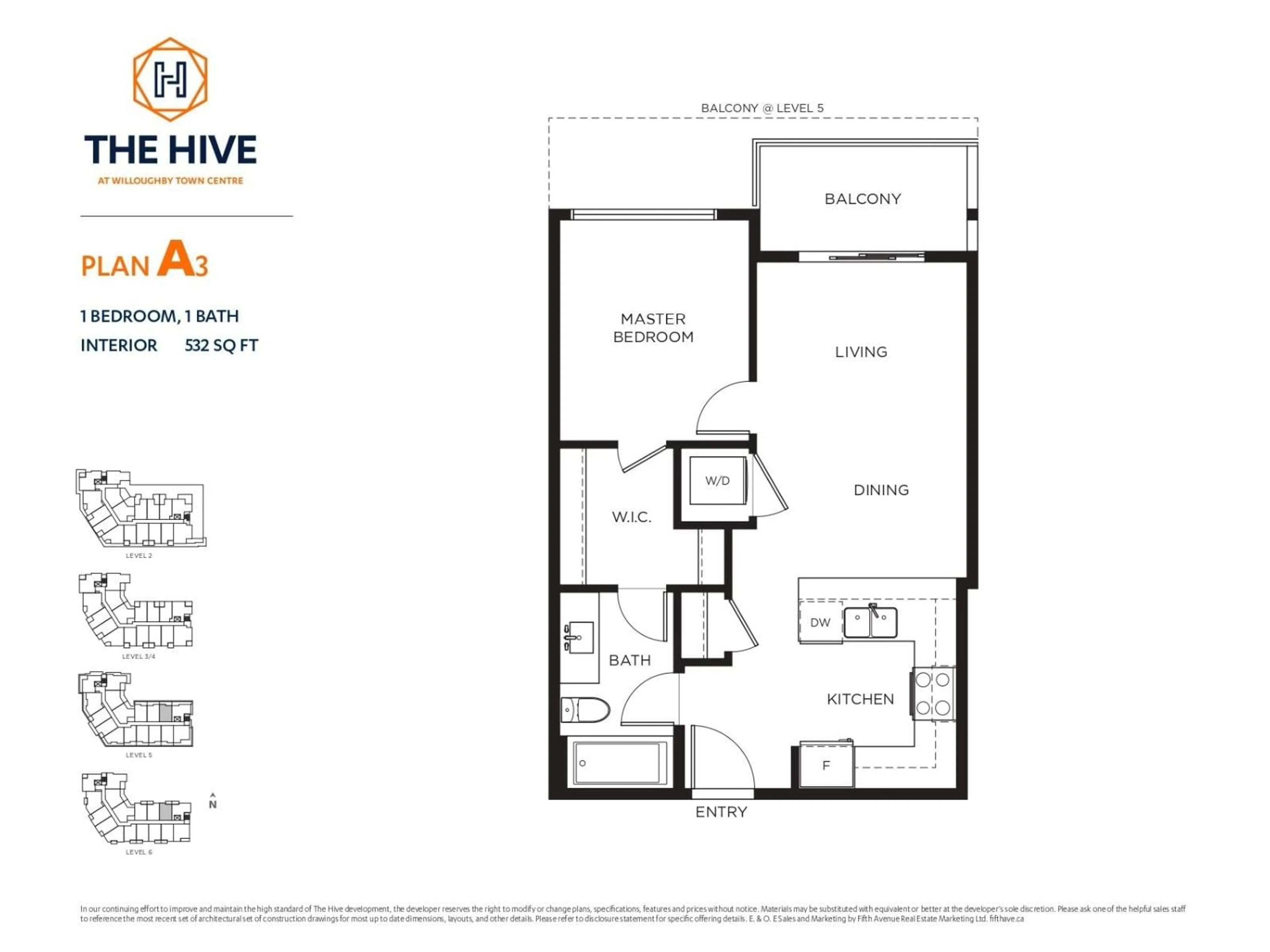 Floor plan for 506 - 7920 206 STREET, Langley British Columbia V2Y3X1