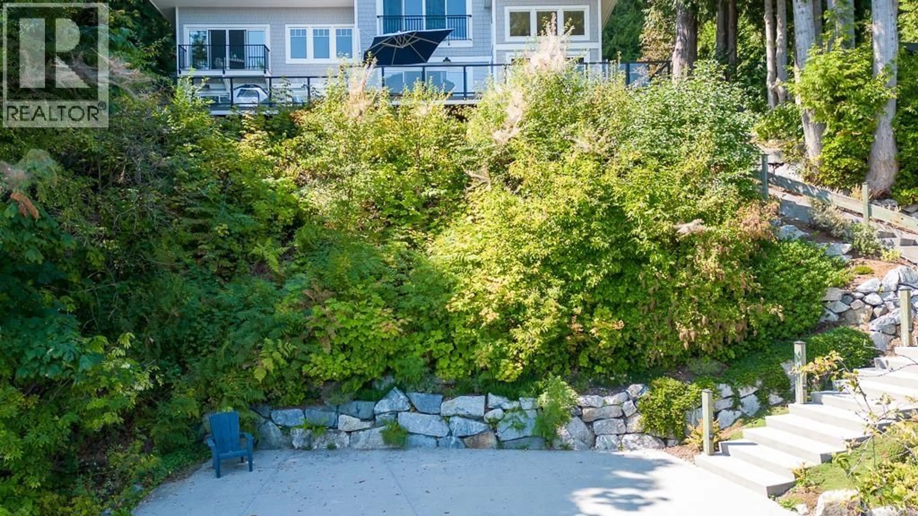 A pic from outside/outdoor area/front of a property/back of a property/a pic from drone, water/lake/river/ocean view for 1980 THORNBROUGH ROAD, Gibsons British Columbia V0N1V6