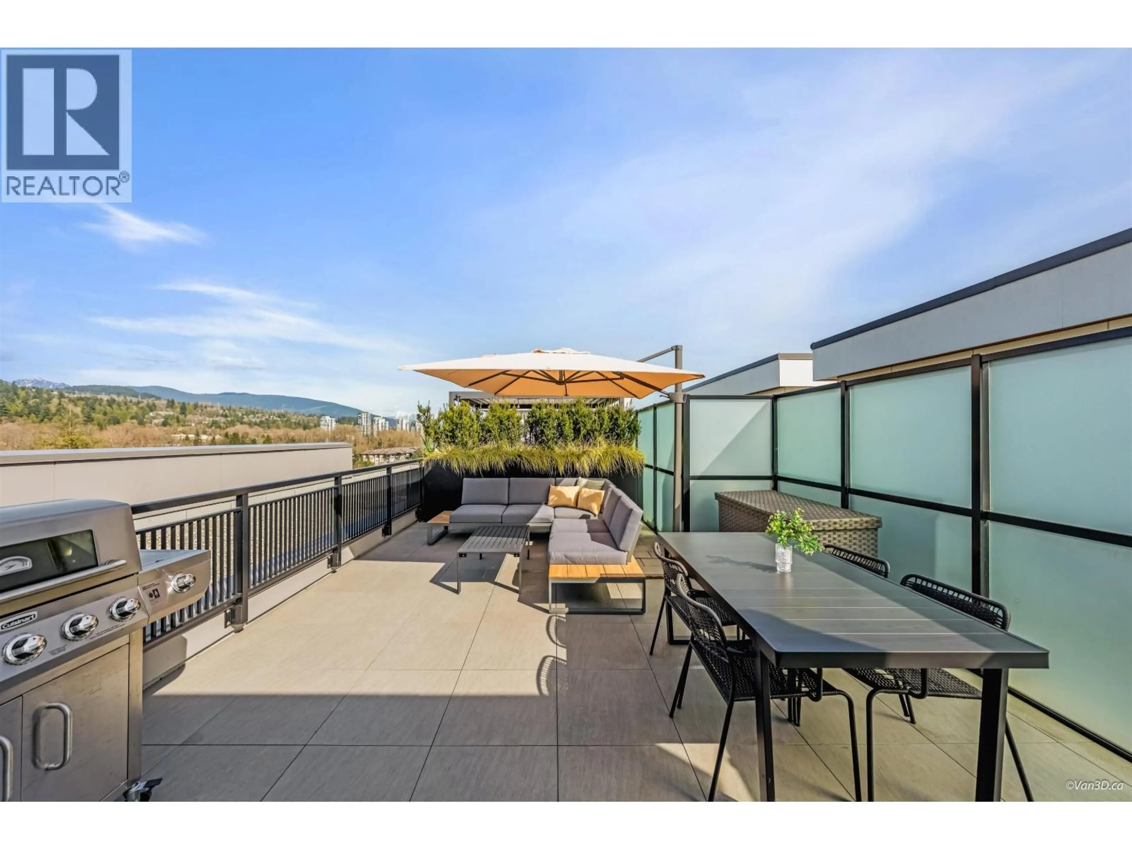 Patio, water/lake/river/ocean view for 617 - 55 KLAHANIE DRIVE, Port Moody British Columbia V3H0M9