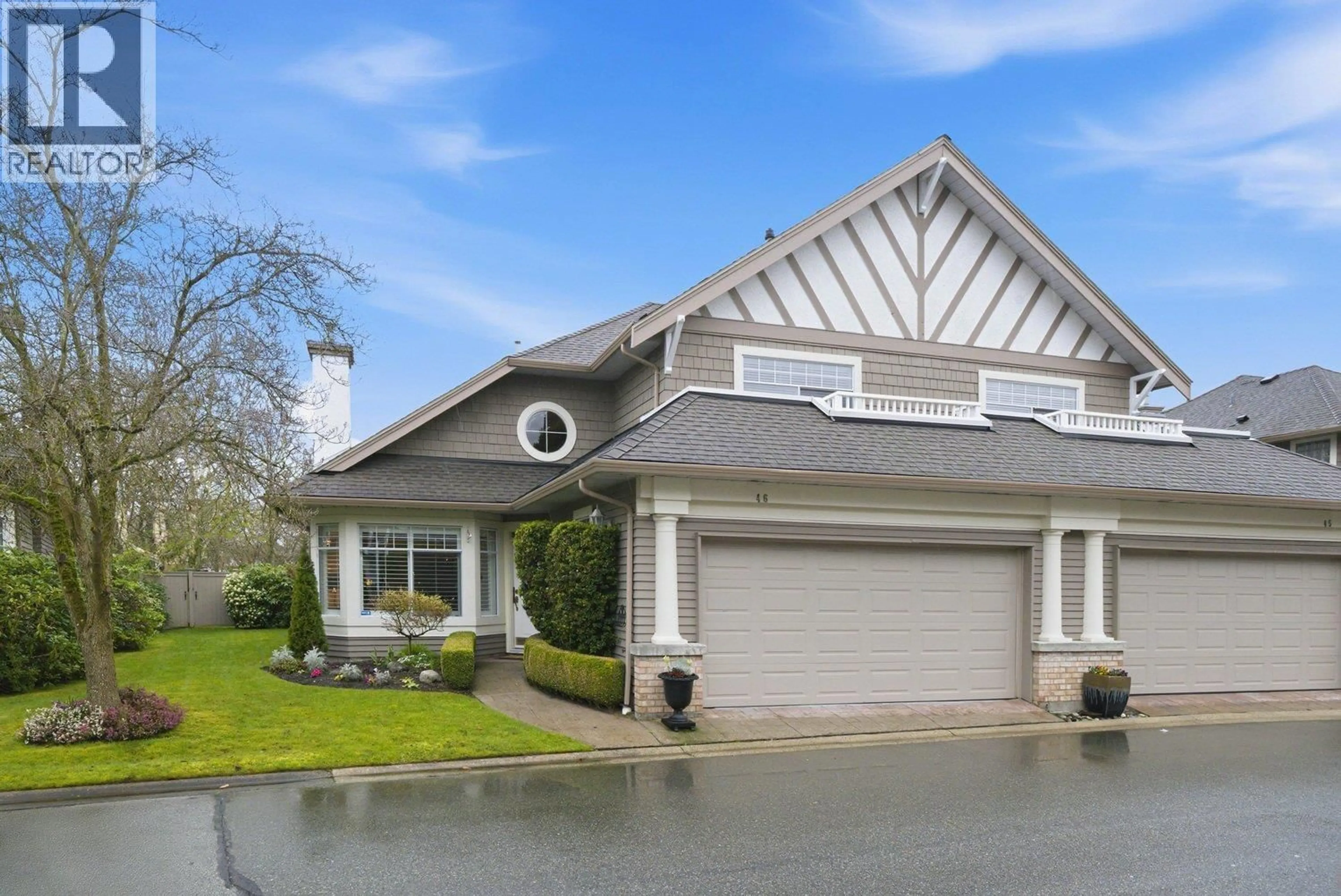 Home with vinyl exterior material, street for 46 - 5531 CORNWALL DRIVE, Richmond British Columbia V7C5N7