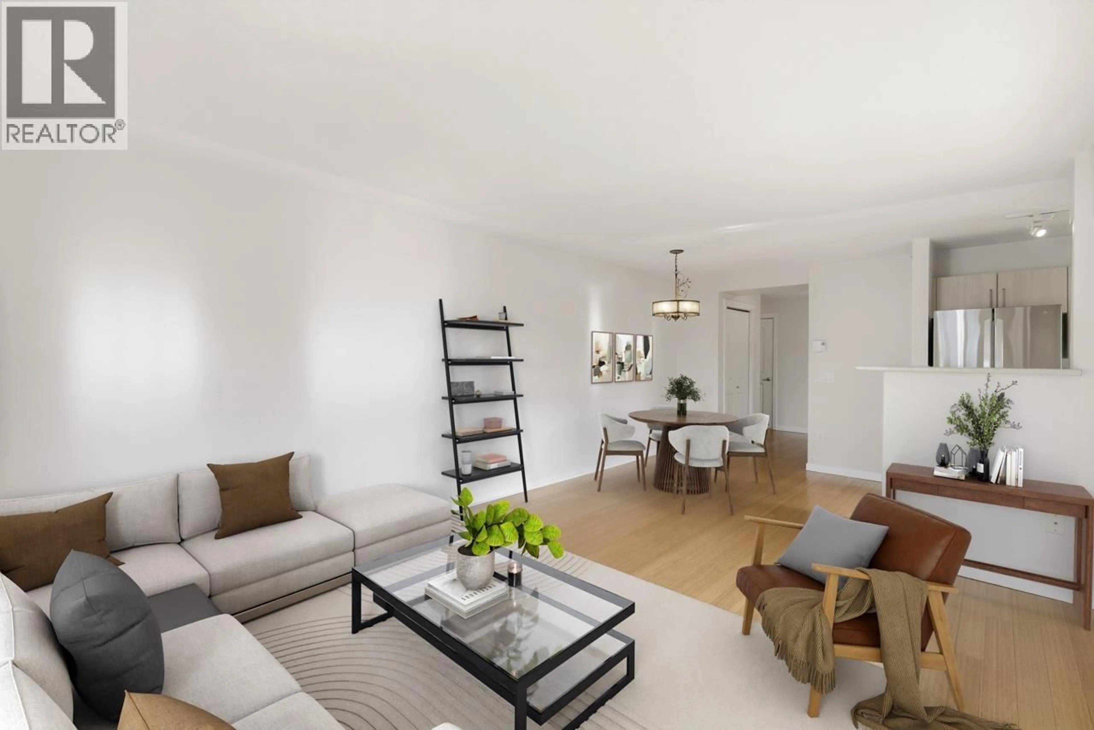 Living room with furniture, wood/laminate floor for 404 - 3575 EUCLID AVENUE, Vancouver British Columbia V5R6H5